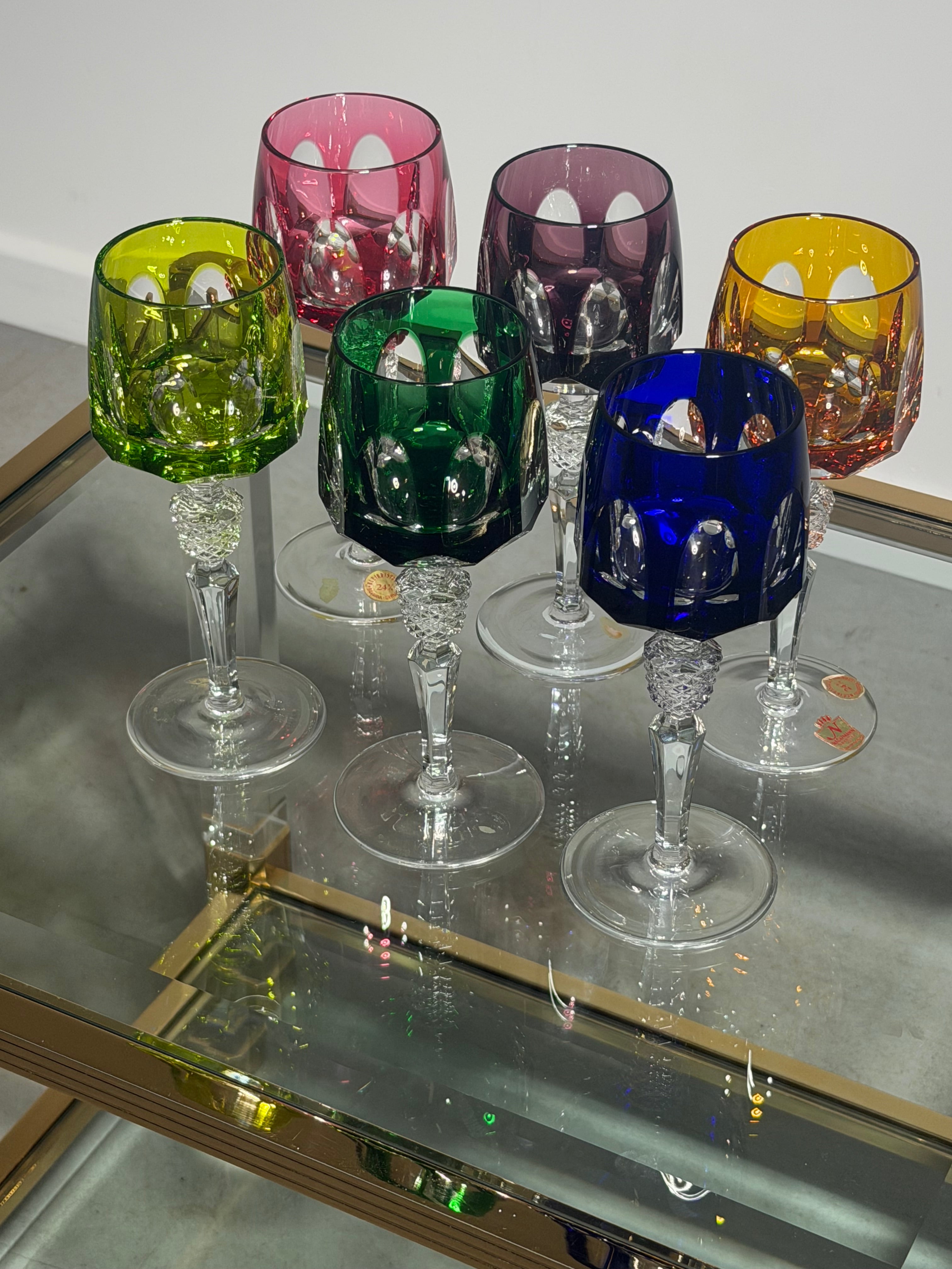 Nachtmann “Bernard” Crystal Wine Glasses – Set of 6 Multicolour