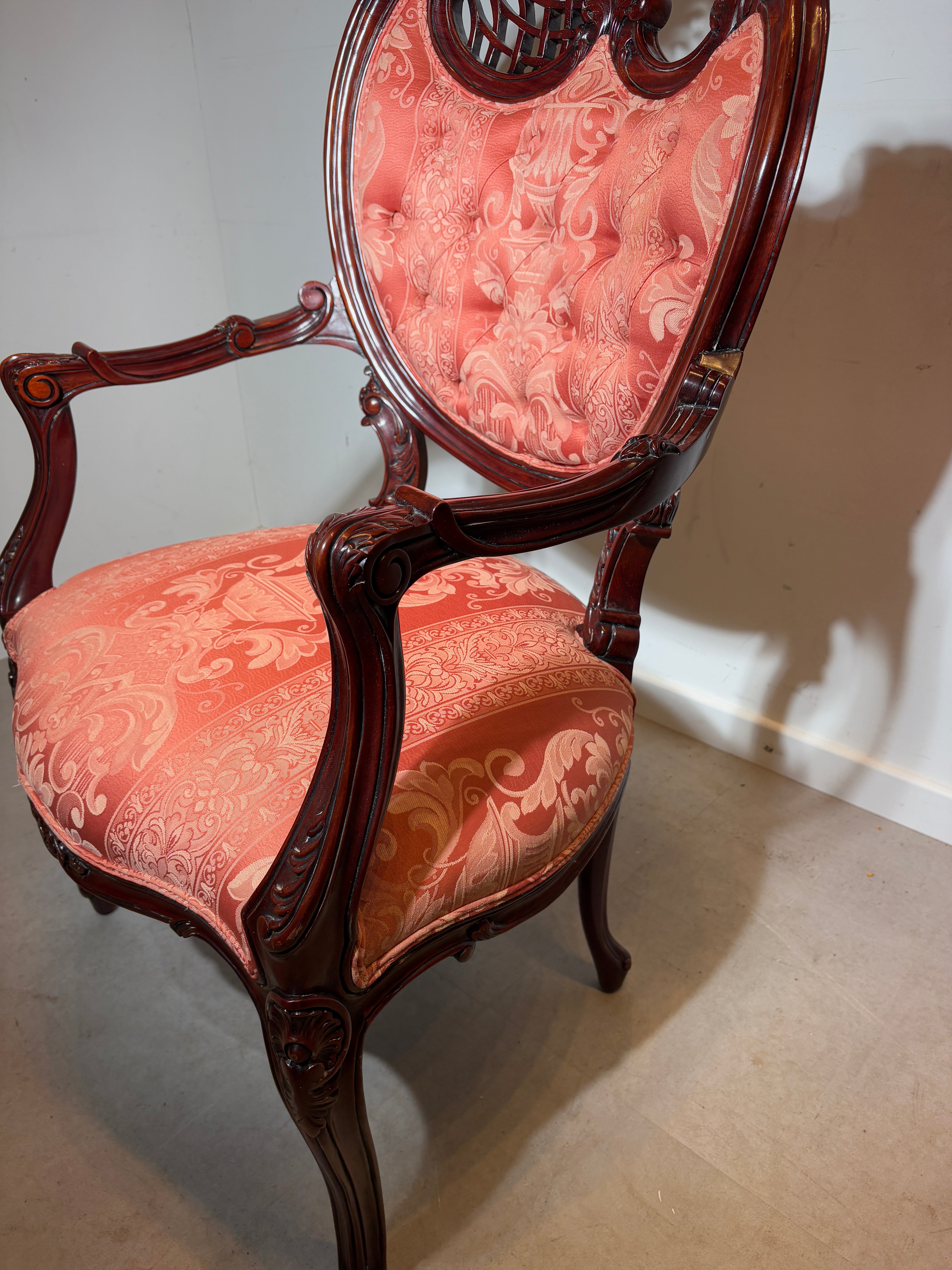 Armchair Mahogony Baroque Style