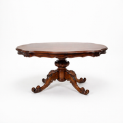 Antique Oval Wooden Coffee Table