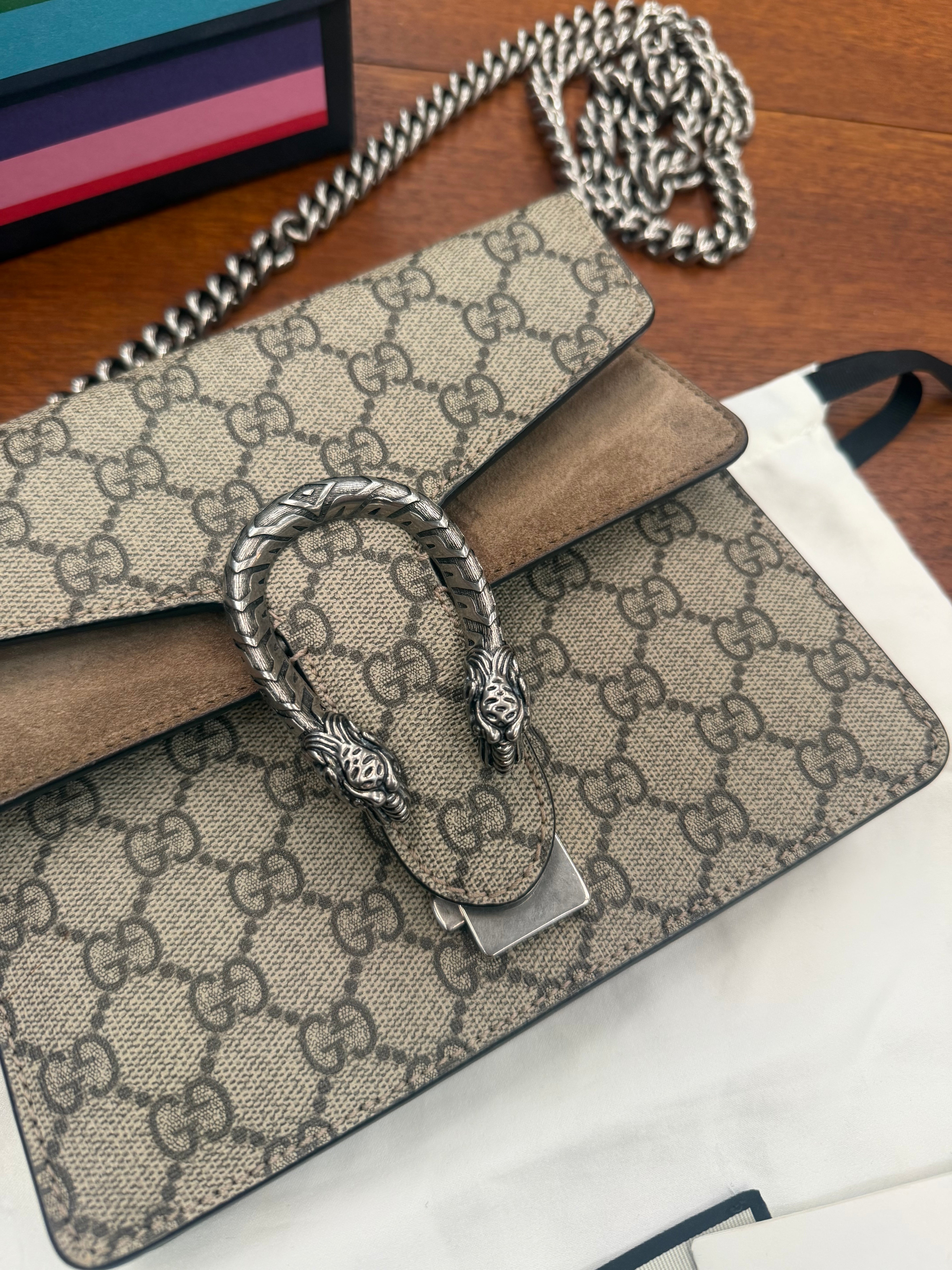 Gucci Dionysus GG Supreme Crossbody Bag – Complete Set