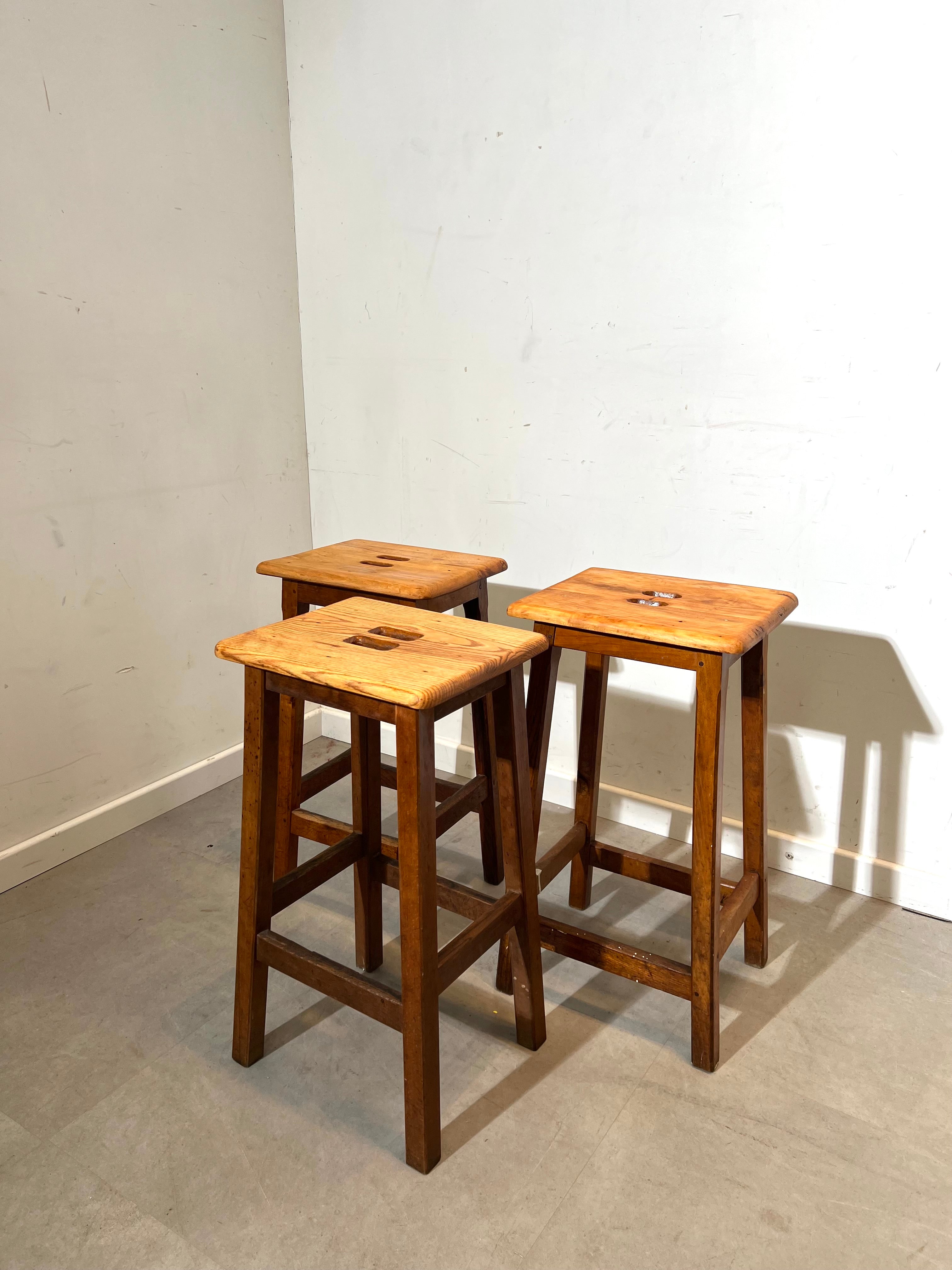 Vintage Wooden Bar Stool