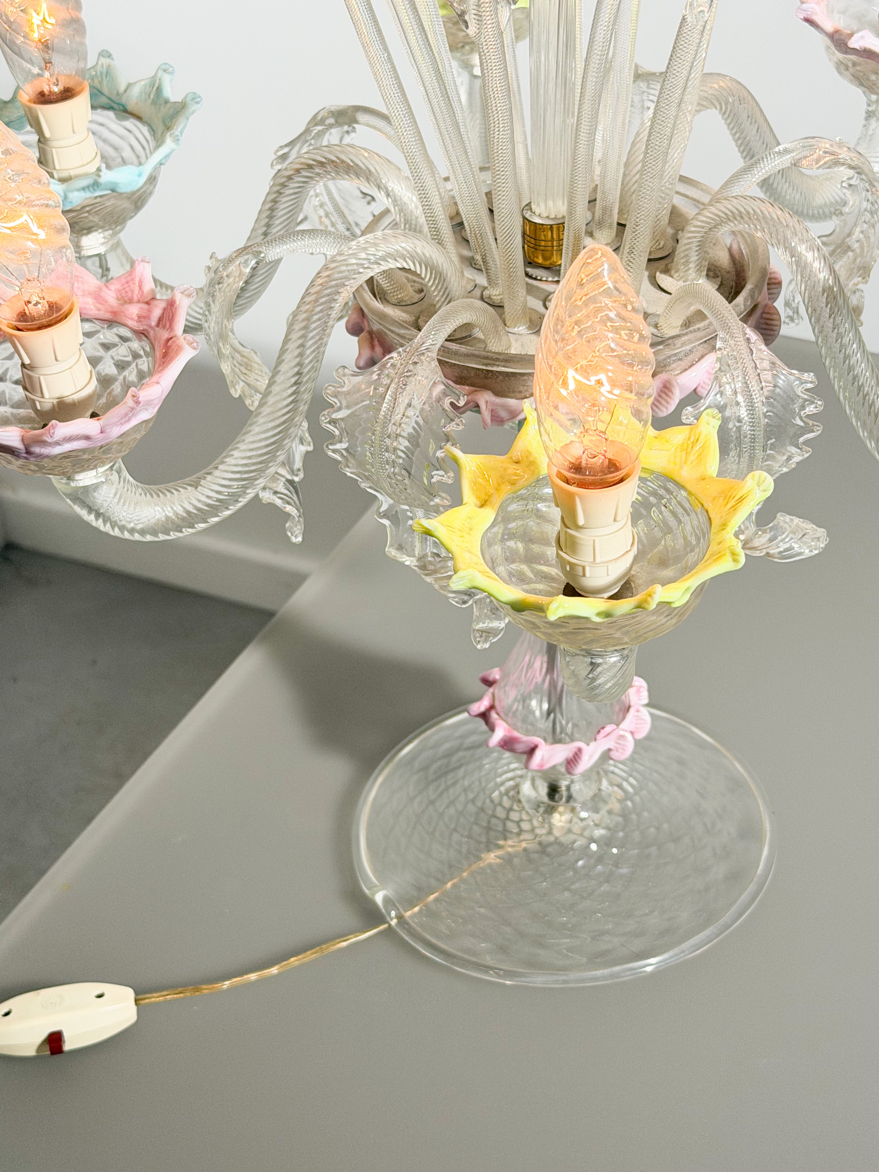 Murano Leaf Table Lamp