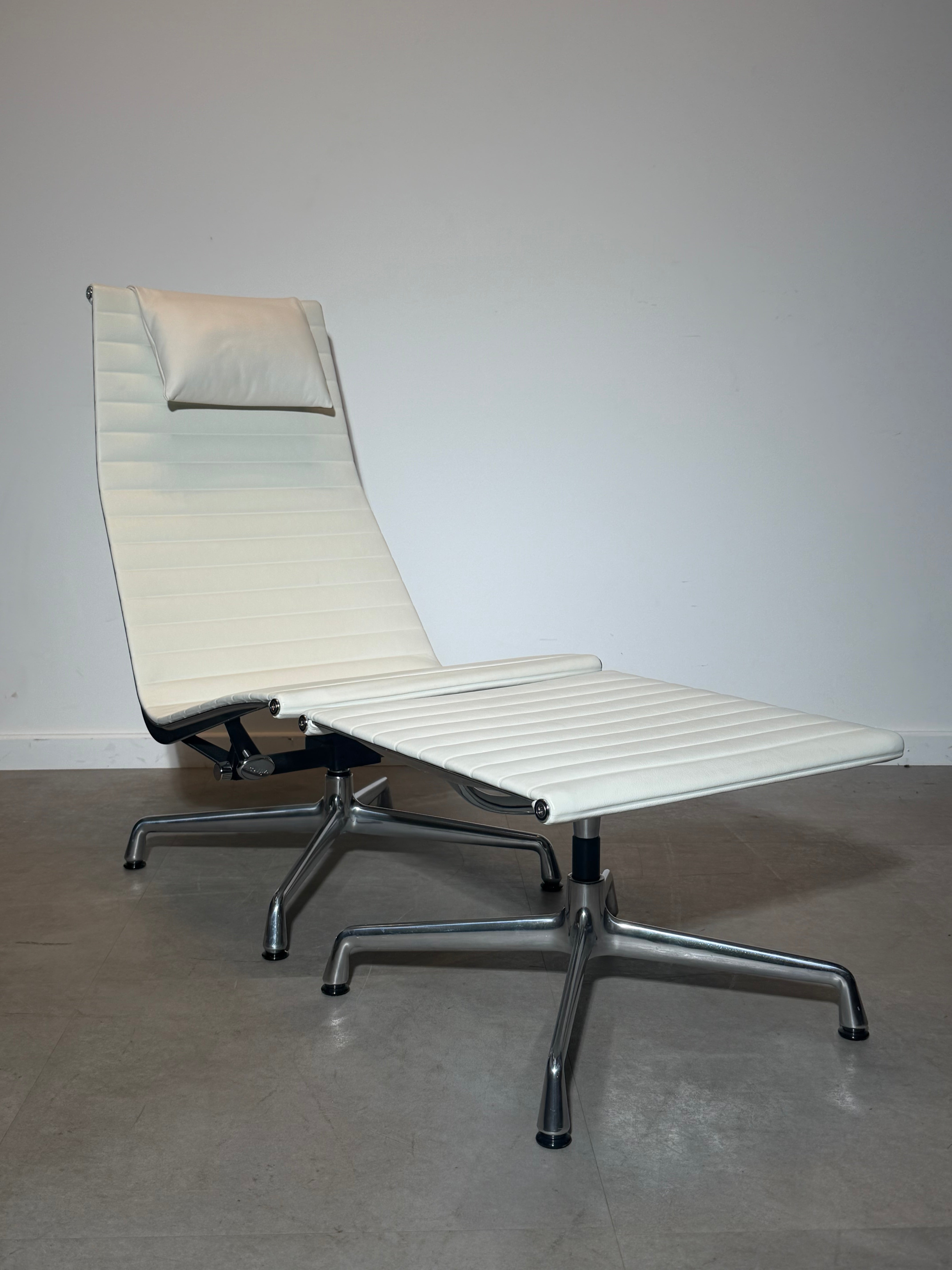 Vitra EA 116 Armless Lounge Chair & EA 125 Ottoman by Charles & Ray Eames