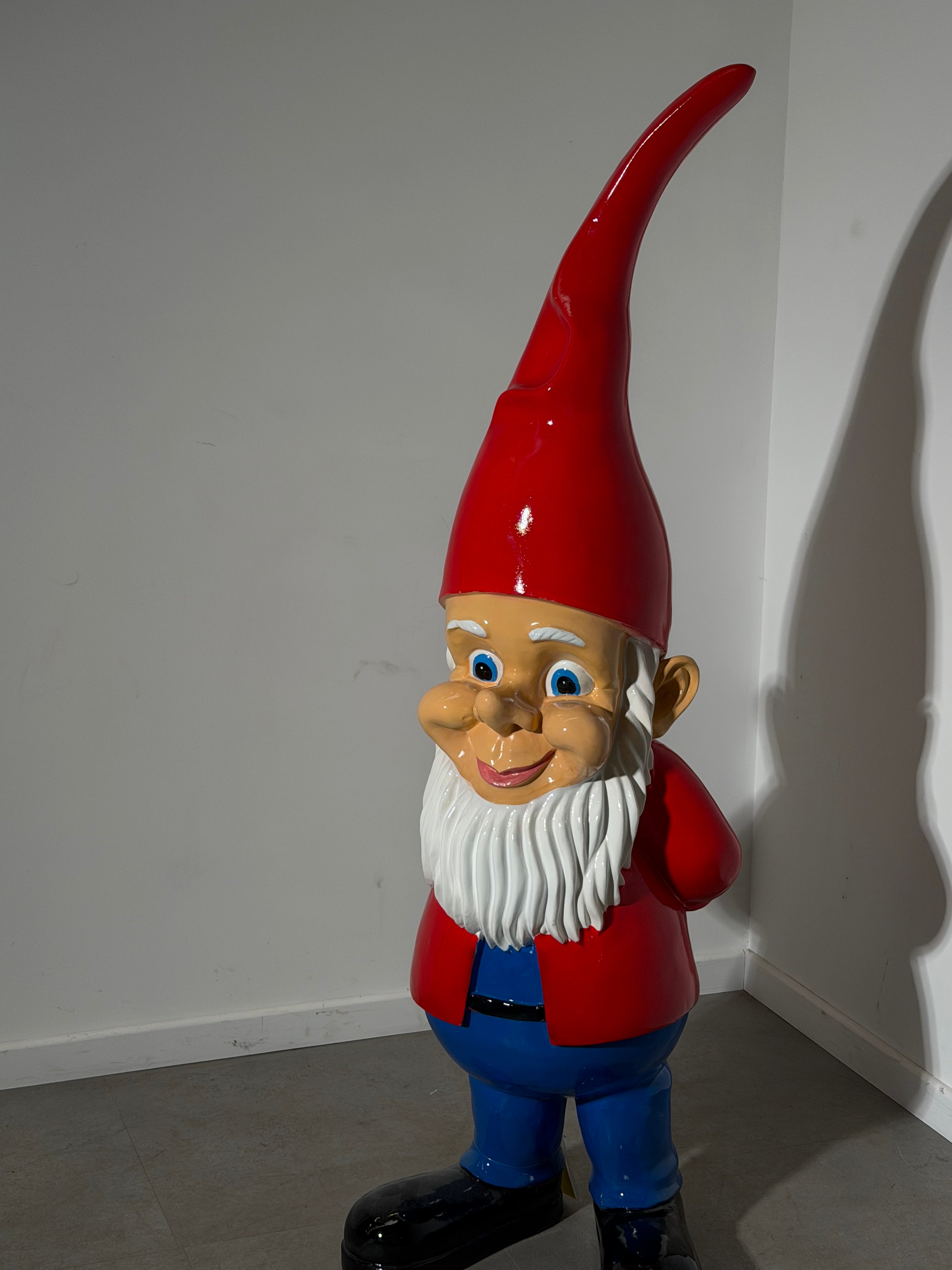 XL Outdoor Garden Gnome – 160 cm – Fiberglass & Polyester