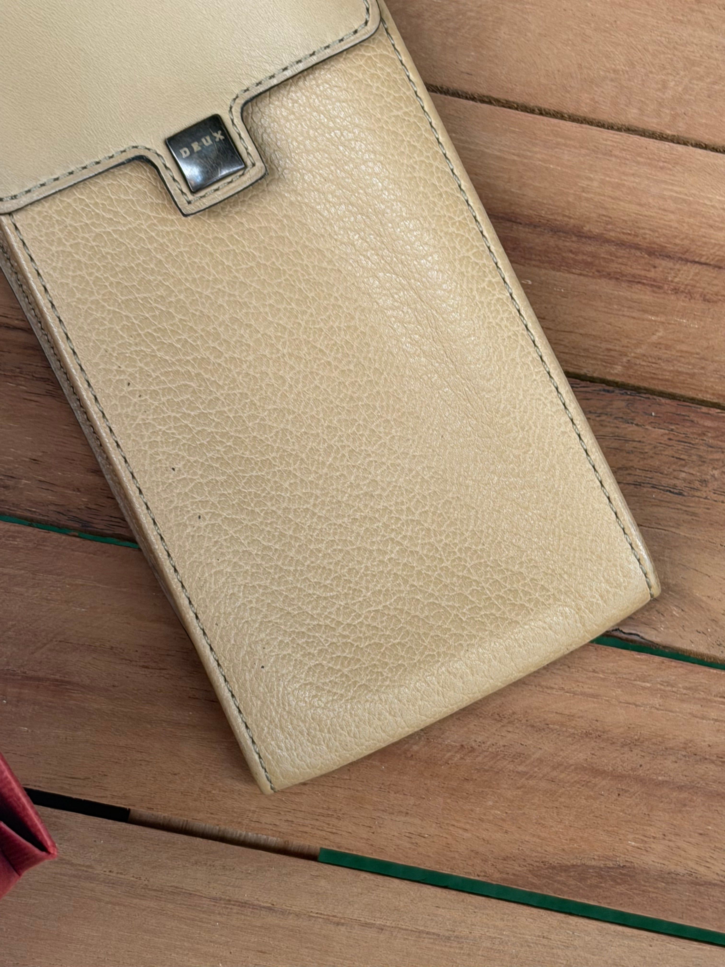 Vintage Delvaux “Deux” Leather Phone Bag
