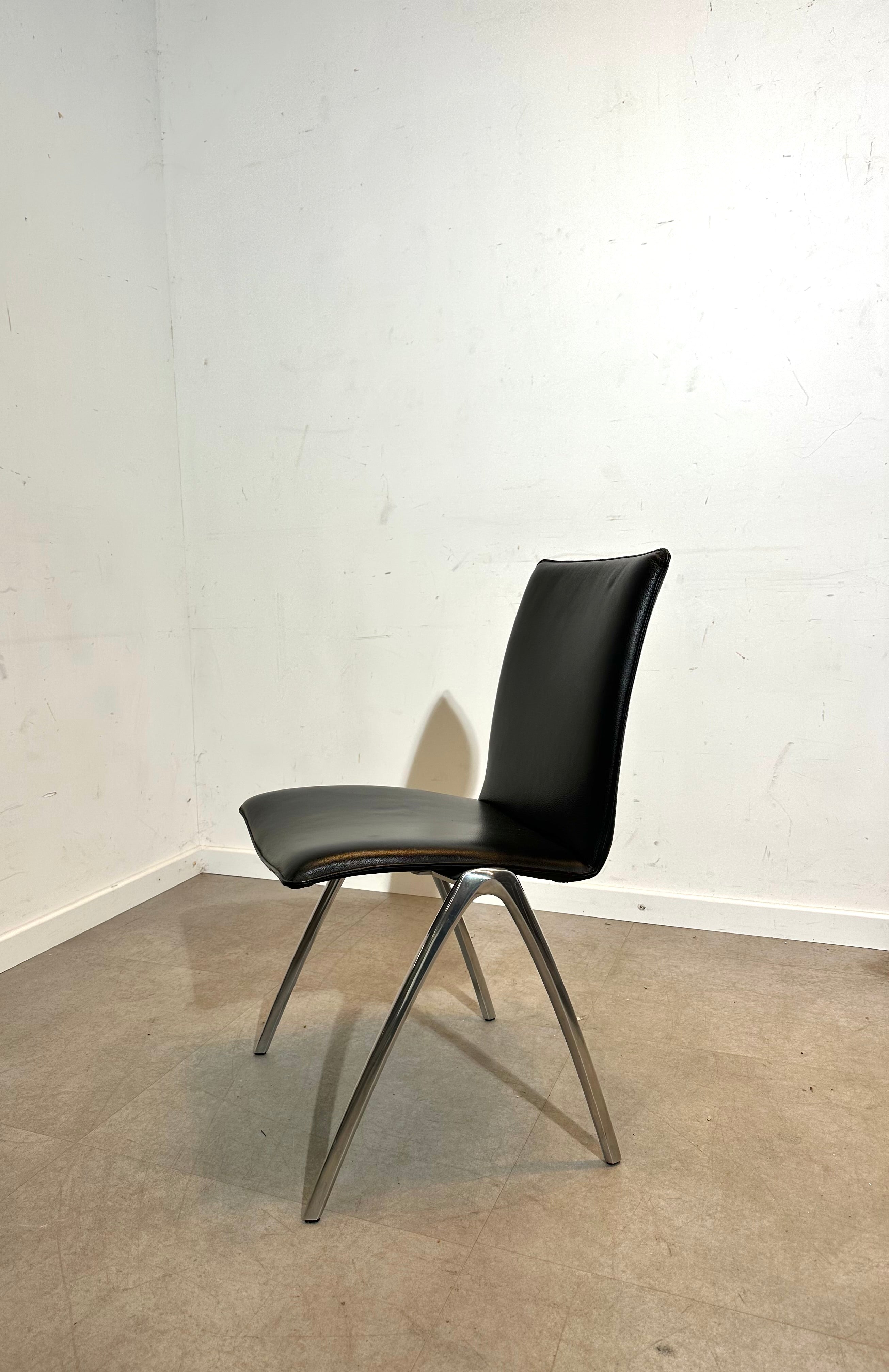 Ensemble de 6 chaises de salle à manger Leolux « Natello »