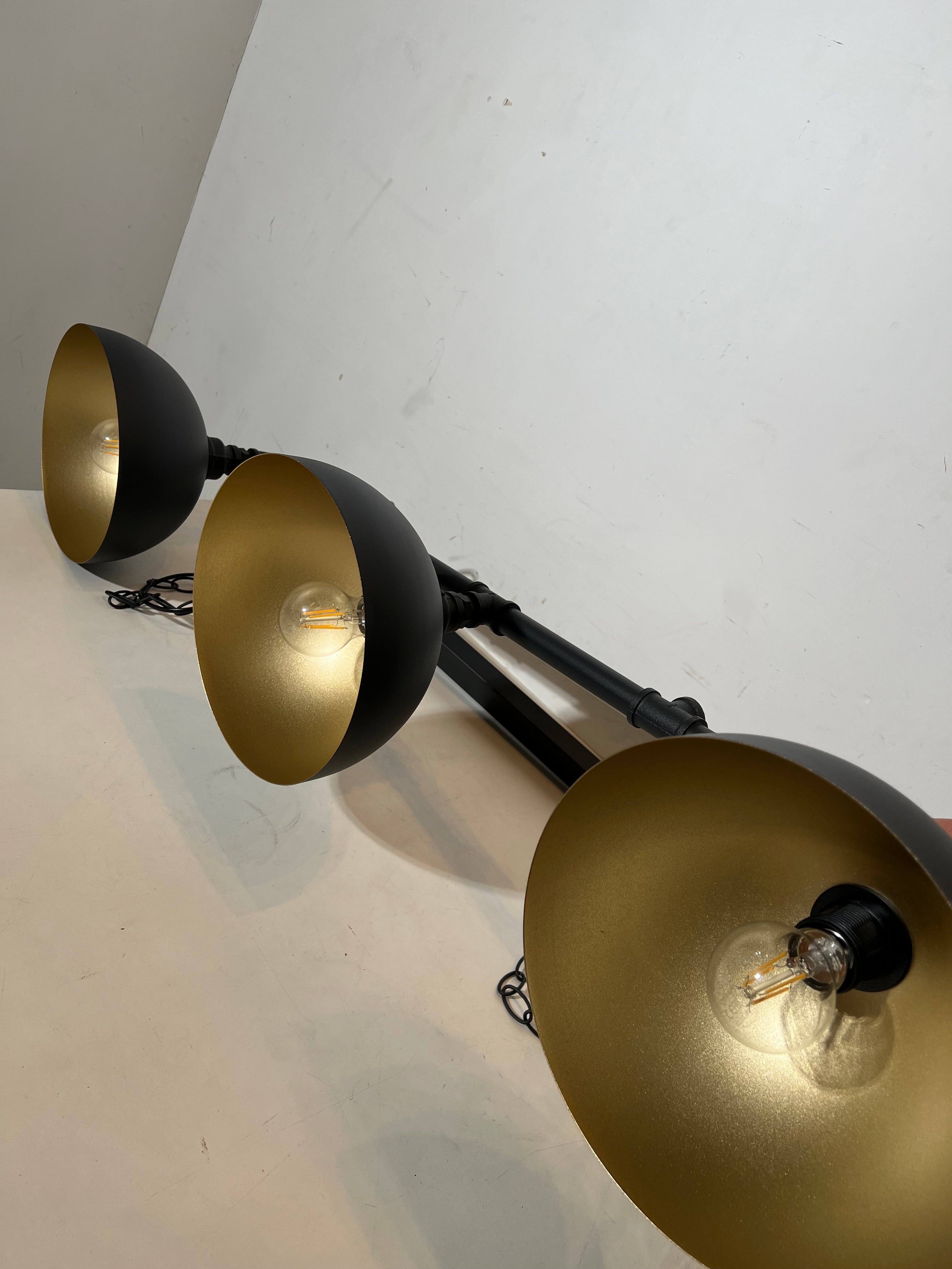 Industrial 3-Light Pipe Pendant Lamp