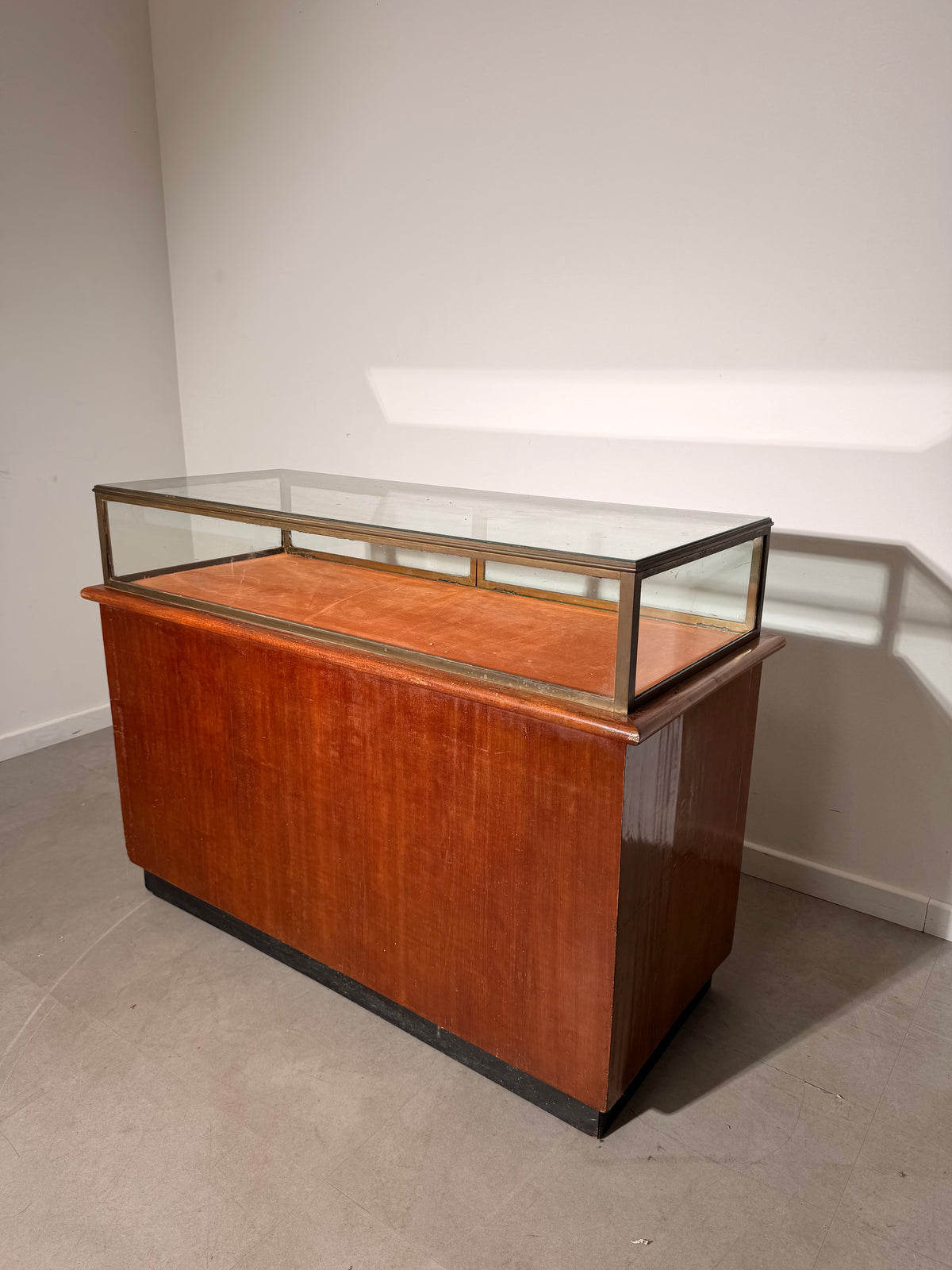 Art Deco Haberdashery Display Counter with Glass Showcase