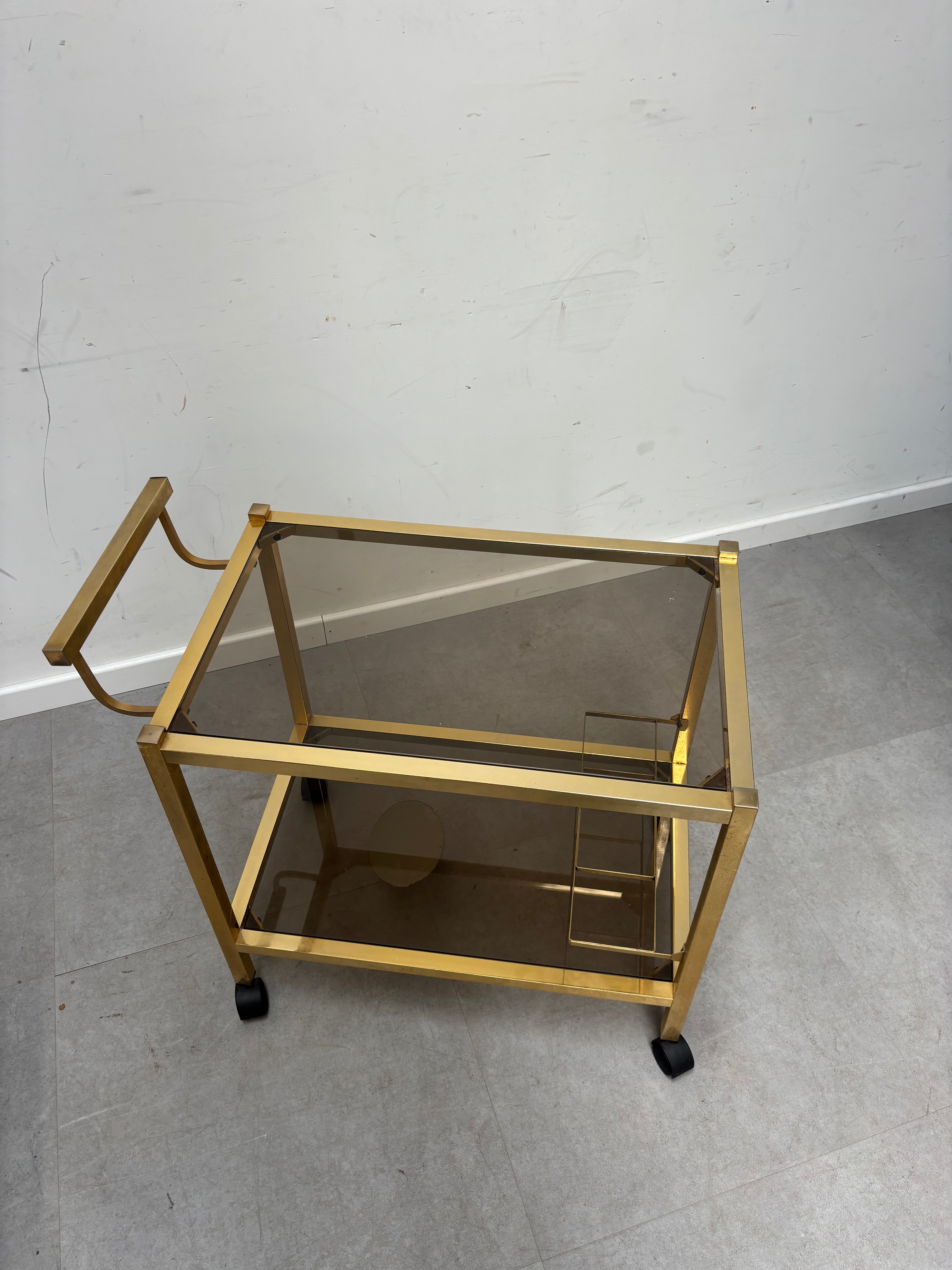 Regency Brass Bar Cart