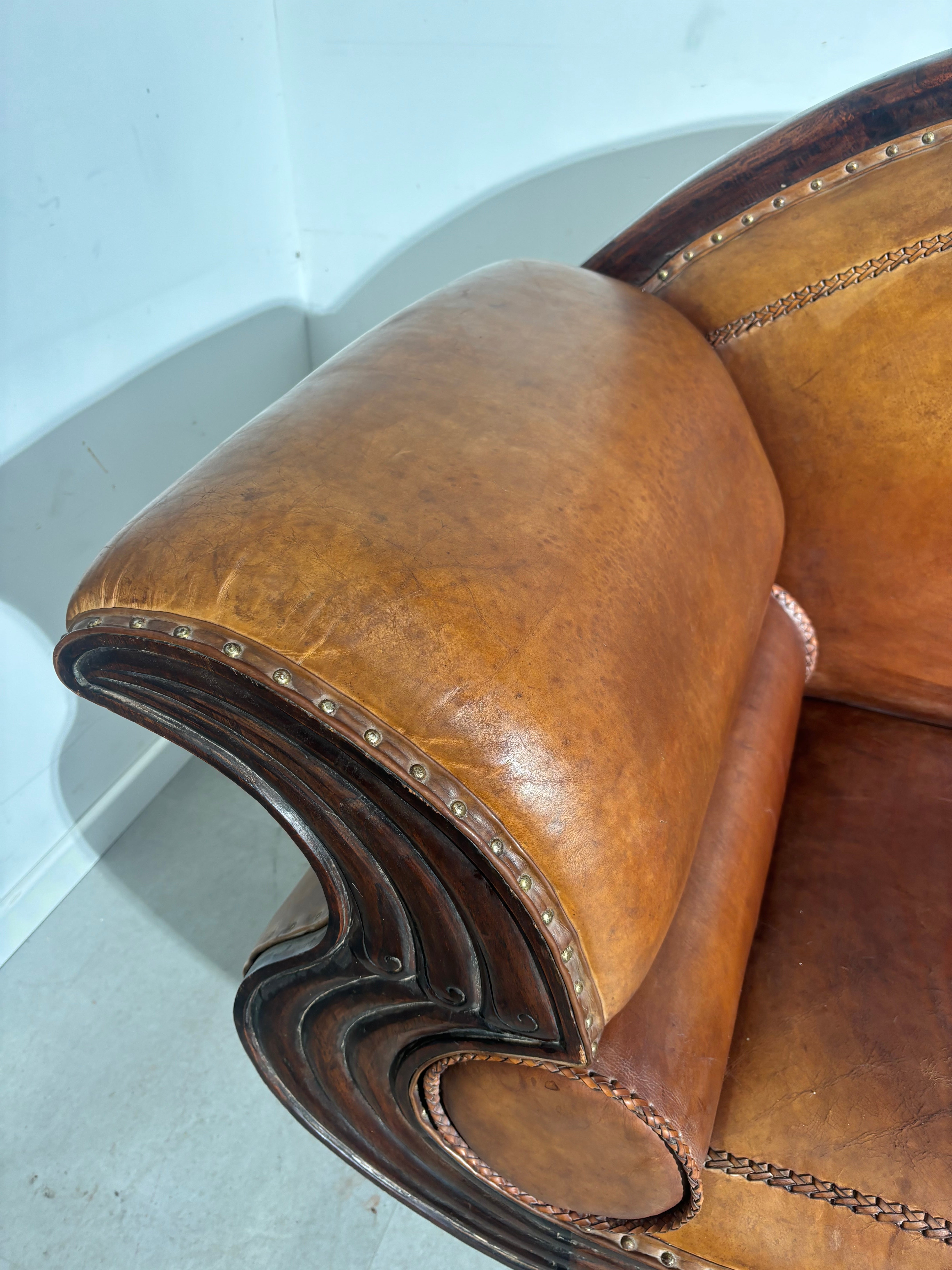 Art Deco - Loungechair with Sheepskin Leather