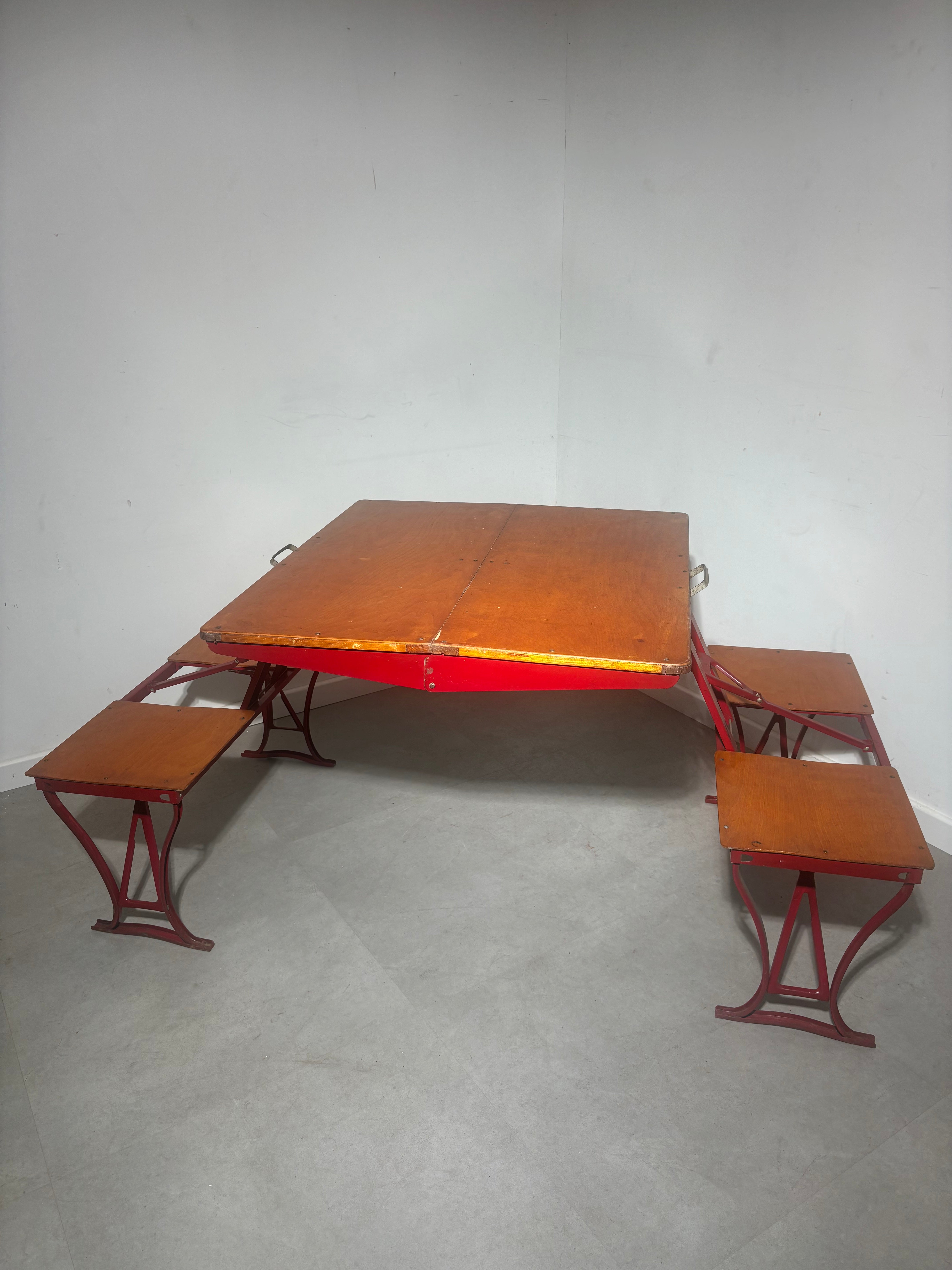 Vintage folding camping table by “Flex”