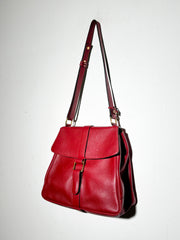 Delvaux red leather shoulder Bag