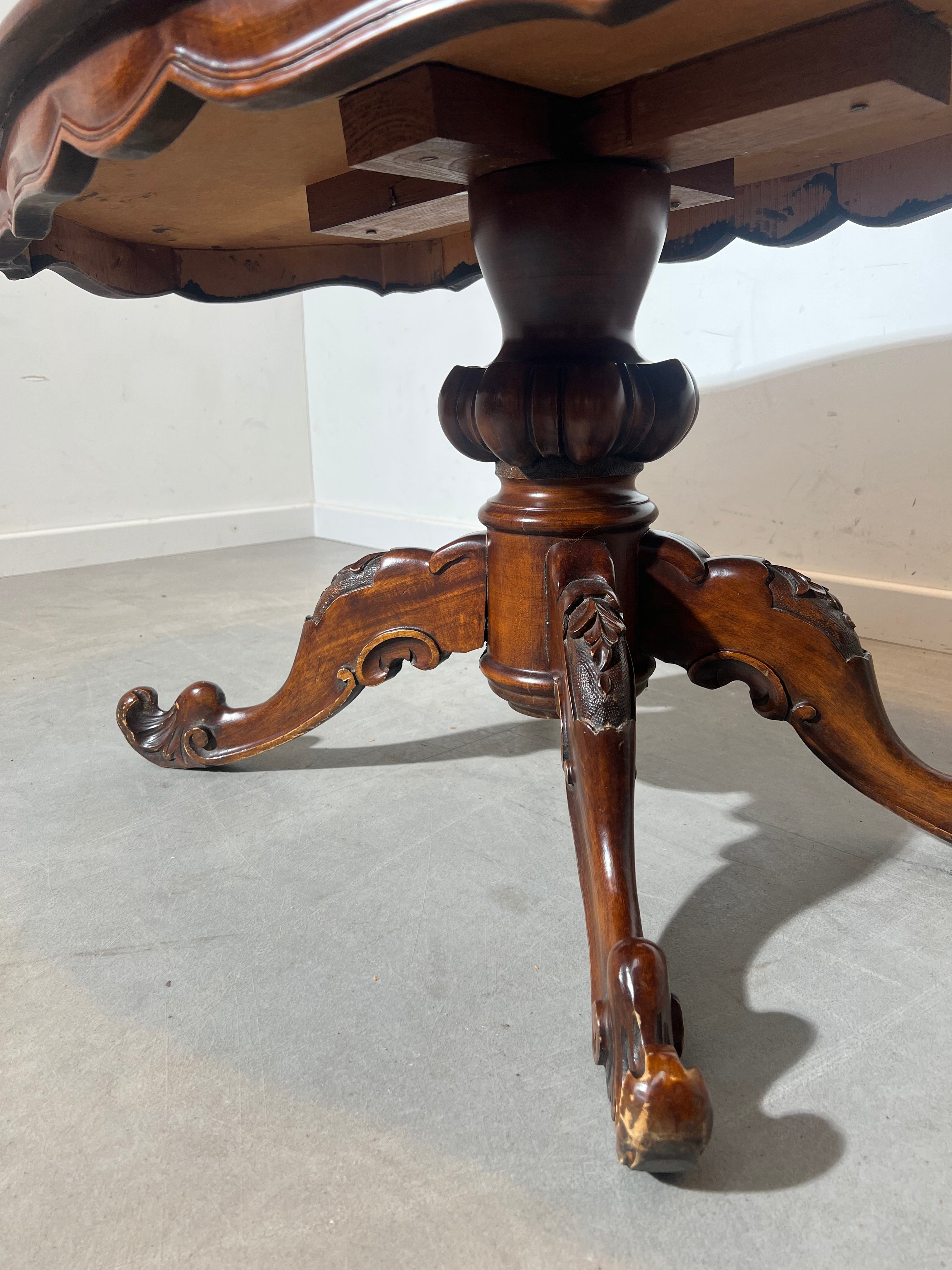 Antique Oval Wooden Coffee Table
