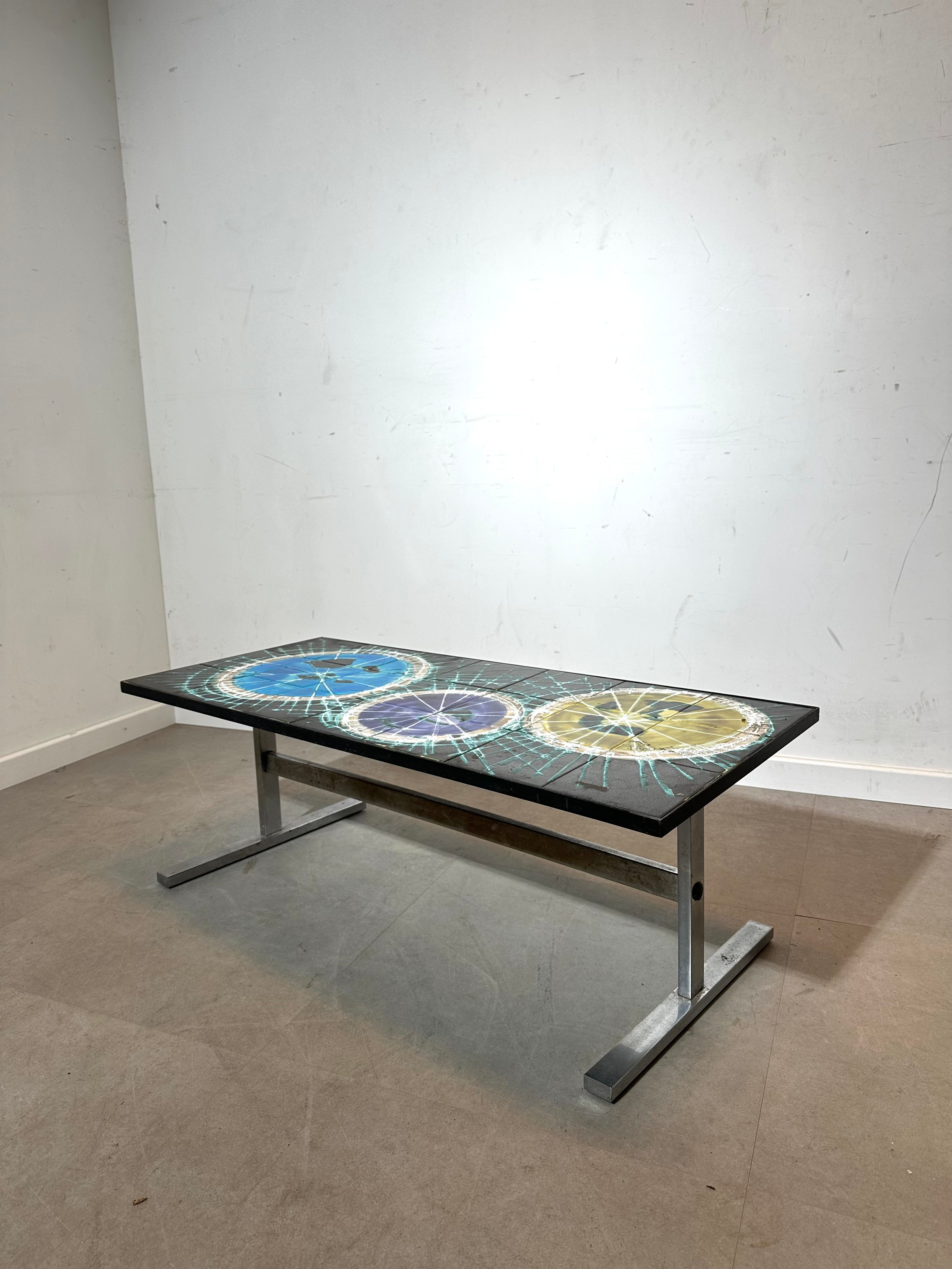 Belgian Ceramic Tile Coffee Table by Belarti