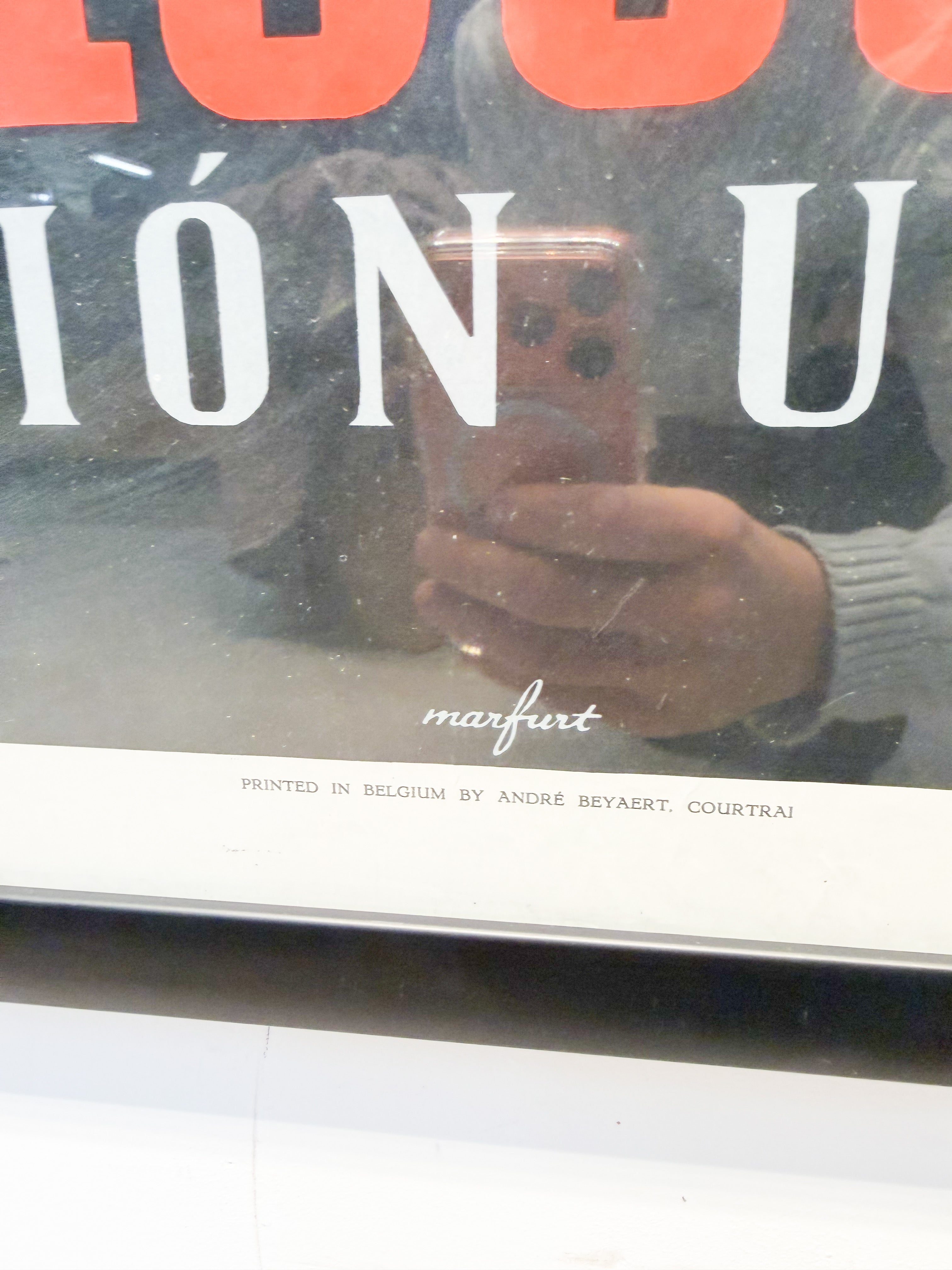 Affiche originale de l'Expo de Bruxelles de 1958 par Leo Marfurt – « Exposición Universal »