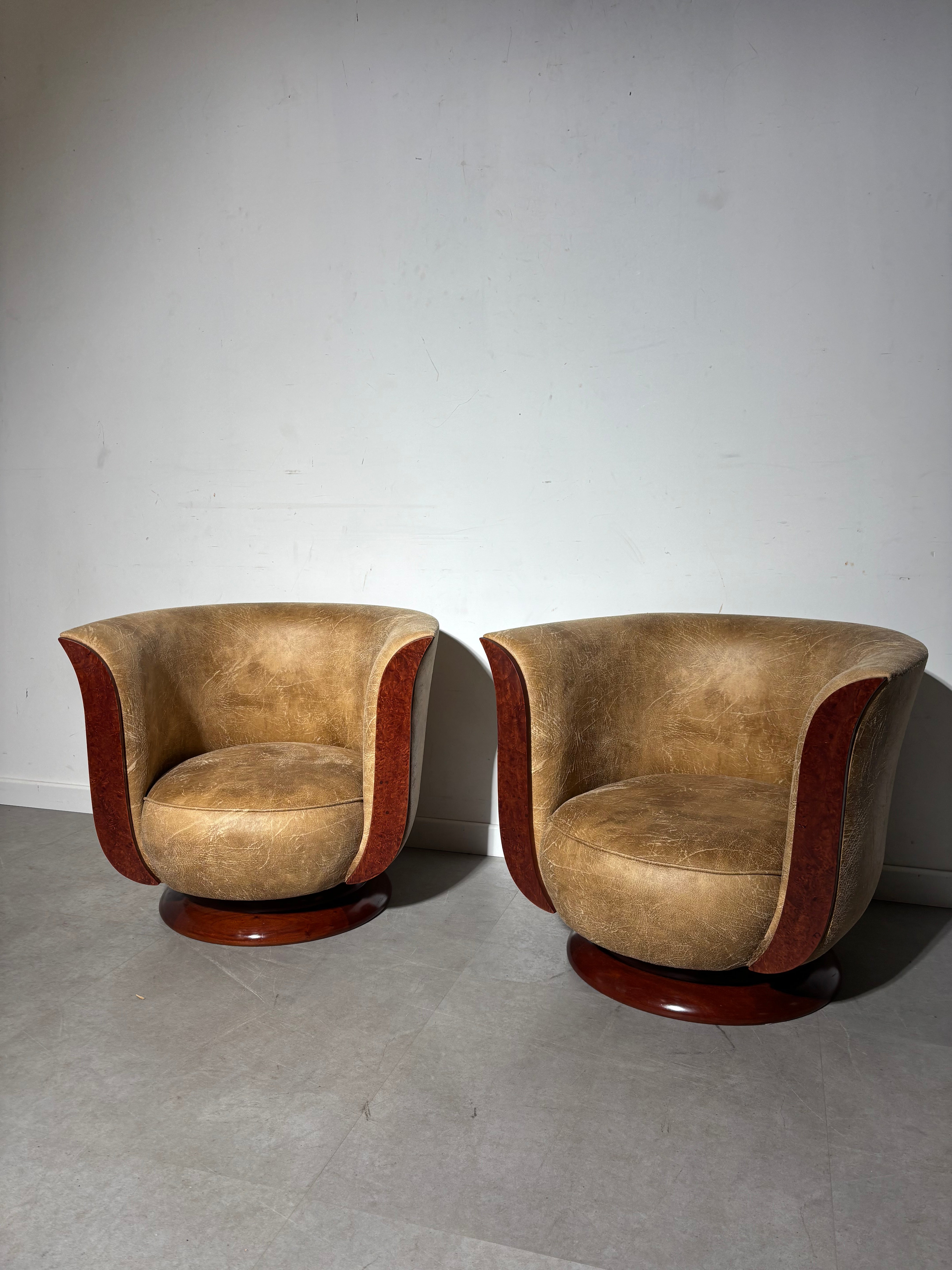 Art Deco “Hotel Le Malandre” Tulip Chair