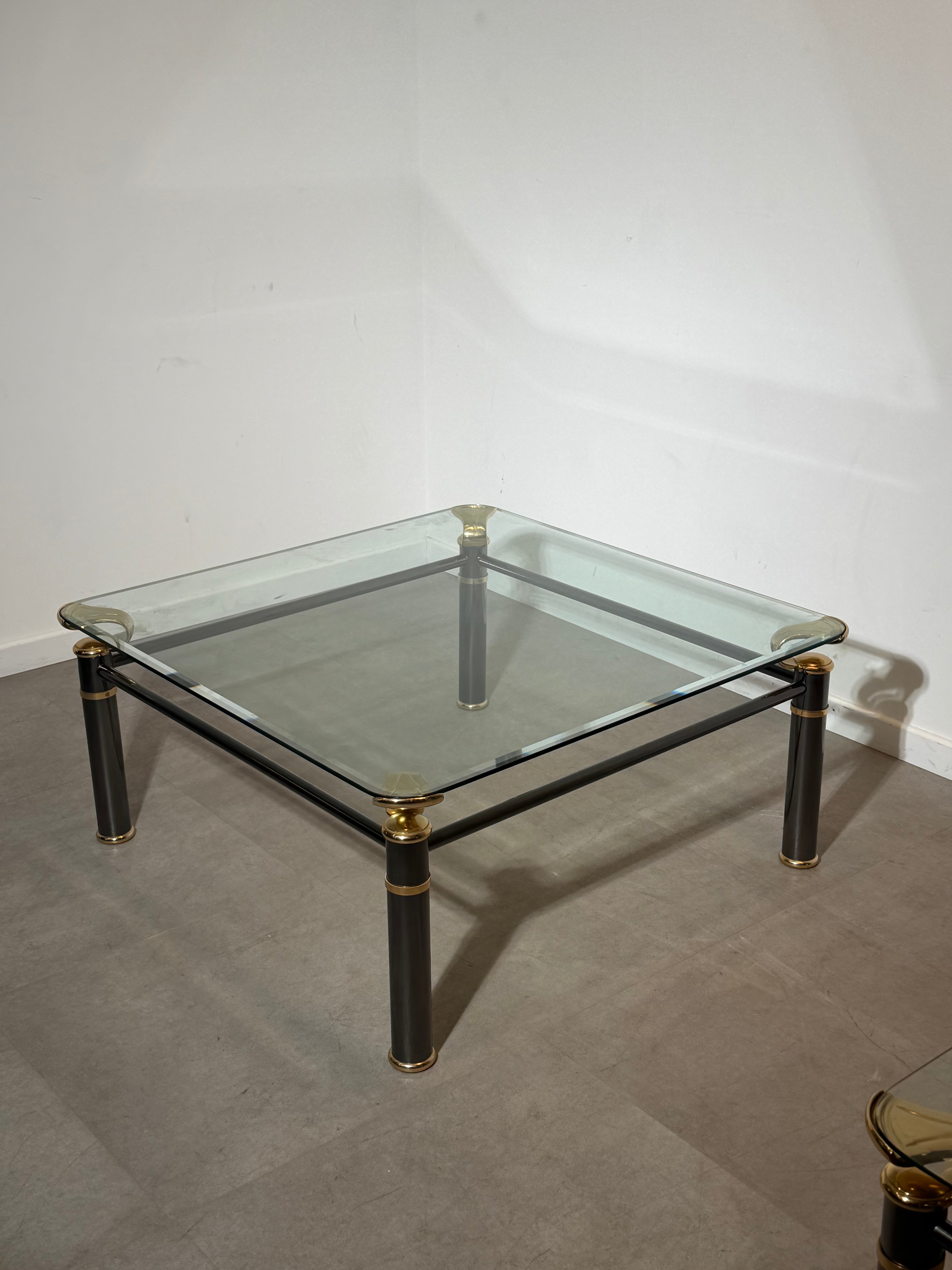 Regency Coffeetable with Glass Top - 100 x 100
