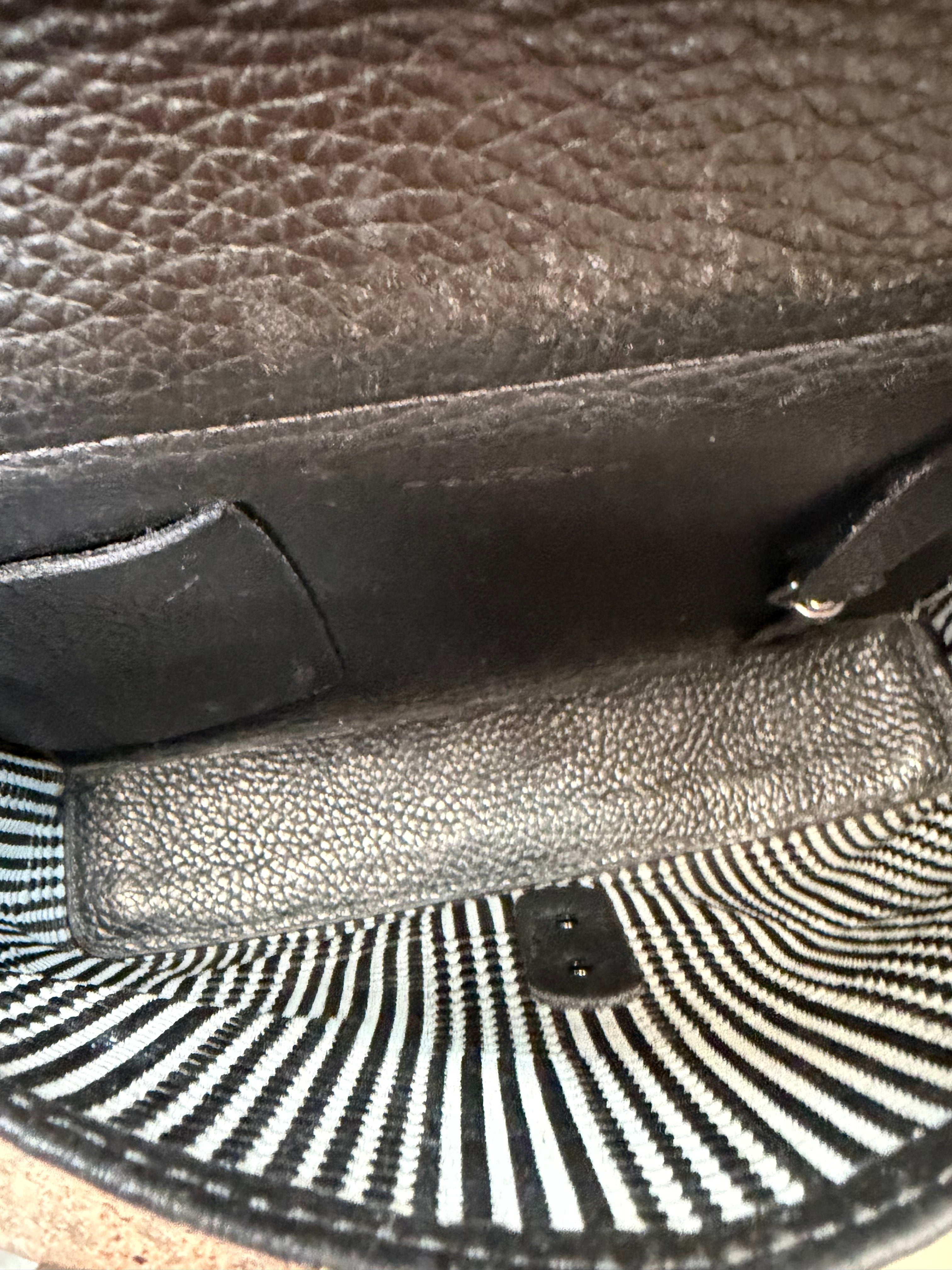 Vintage Delvaux Grillon Crossbody Bag – Toile de Cuir & Black Leather – 24 × 20 cm – With Dustbag