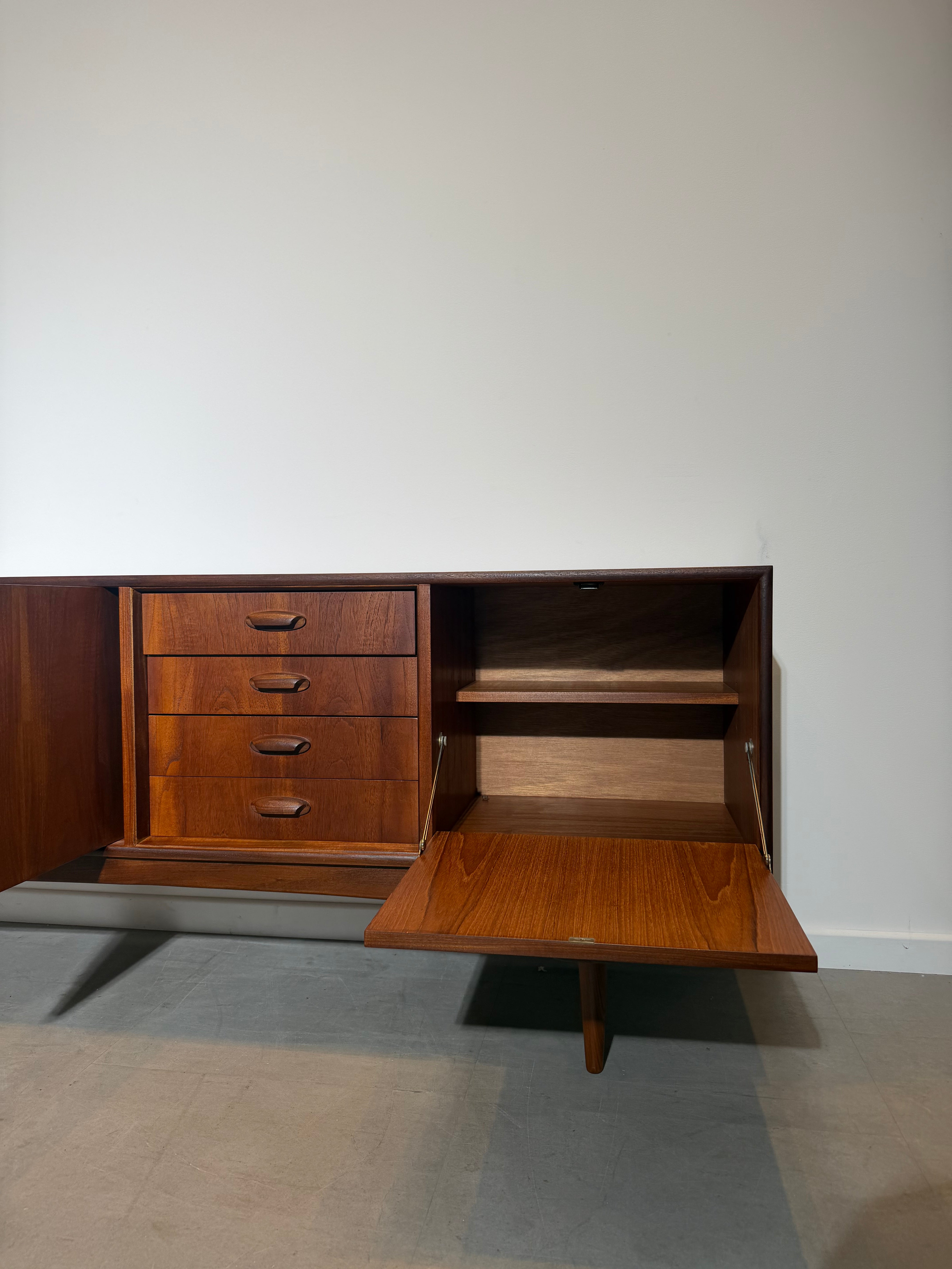 G-Plan “Brasilia” Sideboard by Victor Wilkins – Mid-Century Modern Teak Sideboard