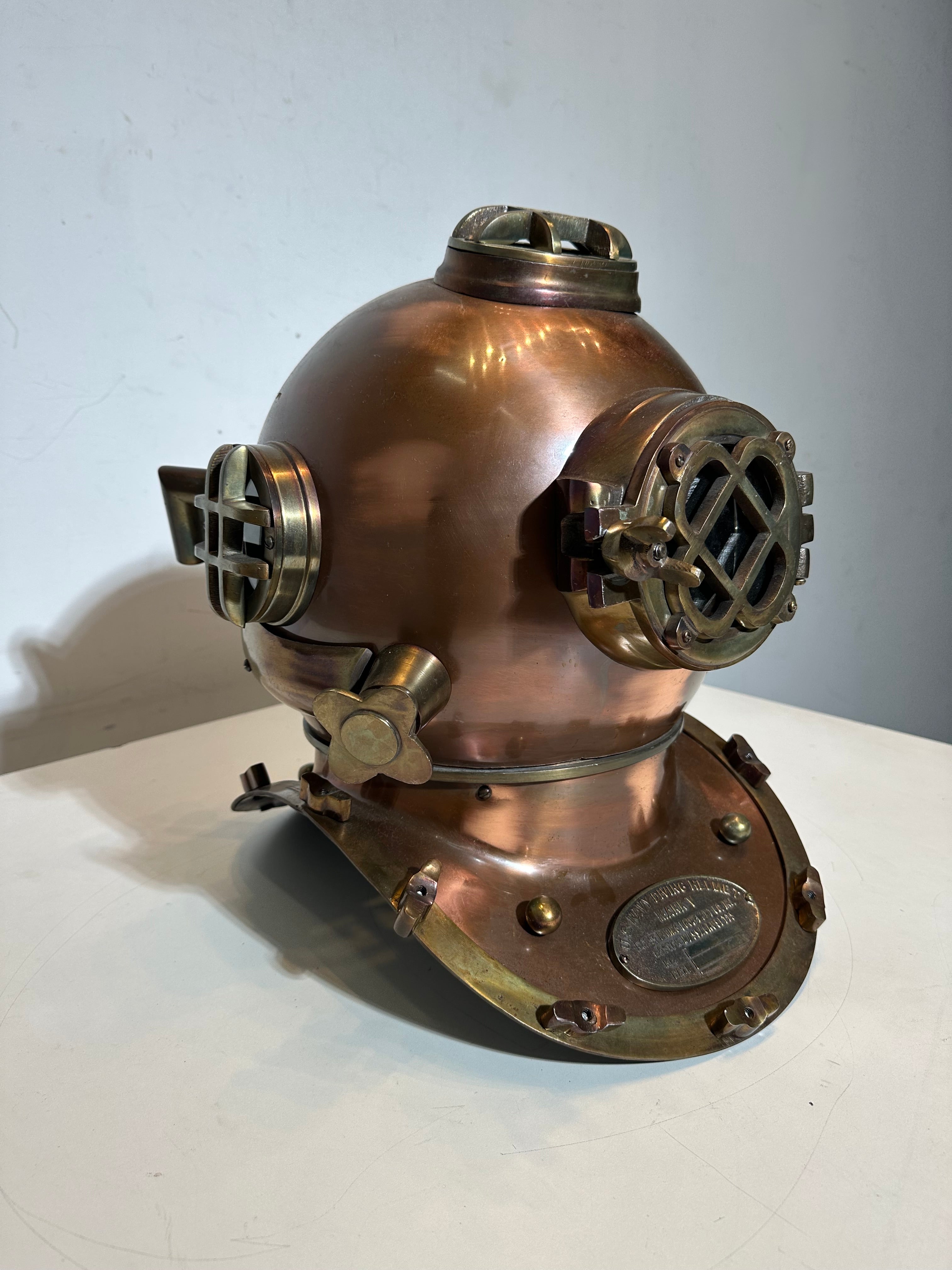 Vintage US Navy Mark V duikhelm