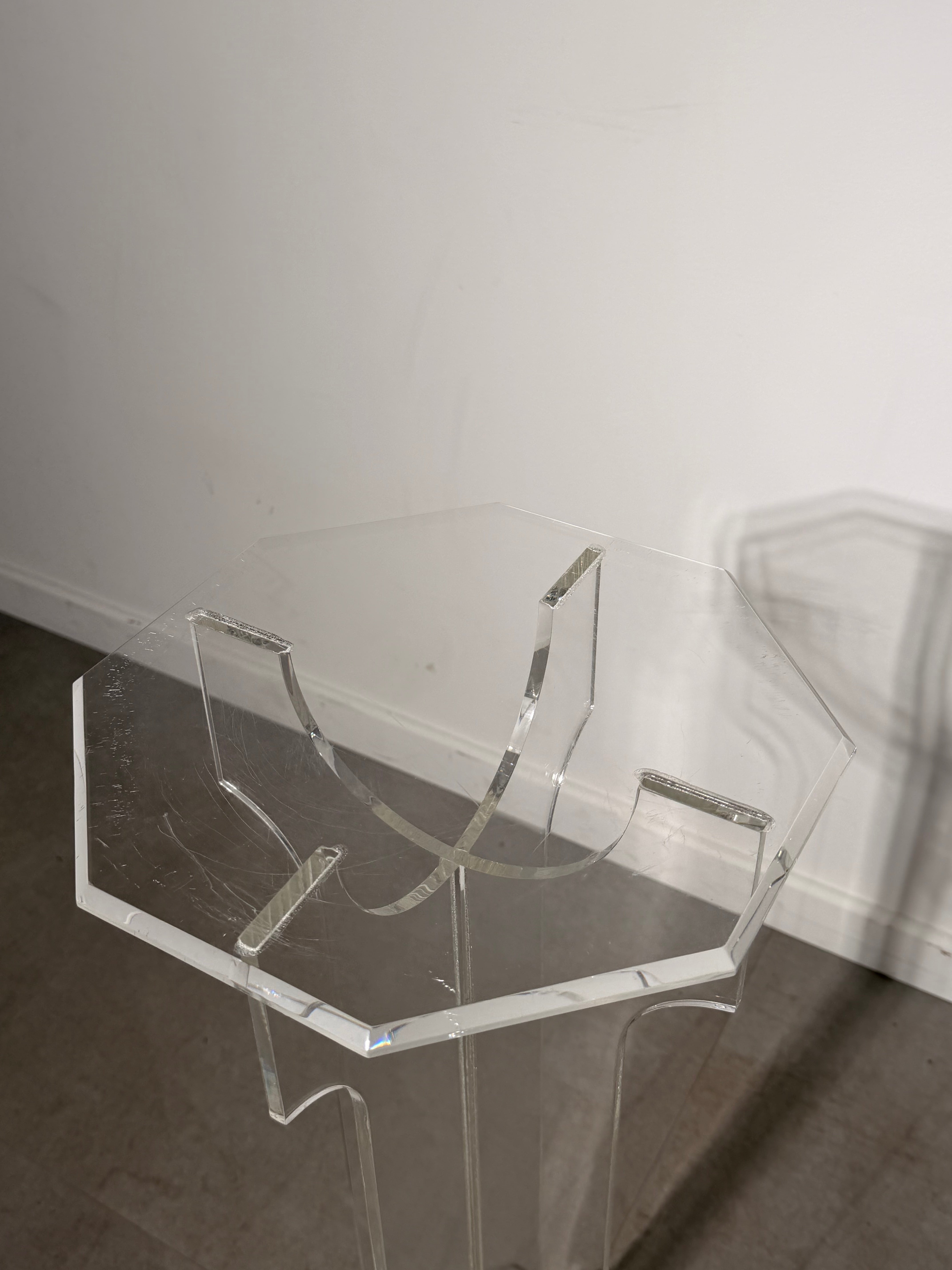 Vintage Lucite Acrylic Pedestal