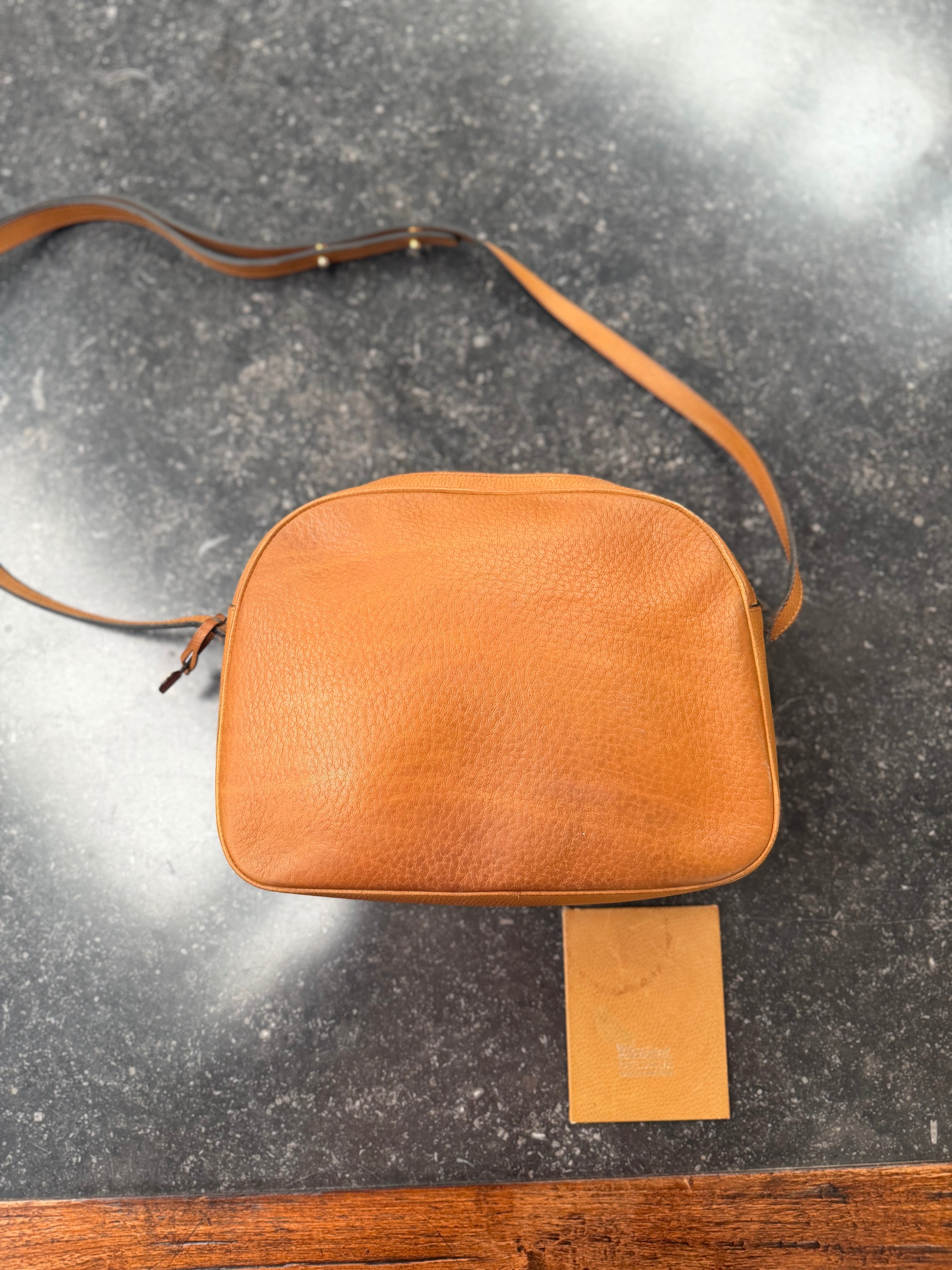 Delvaux Cognac Crossbody
