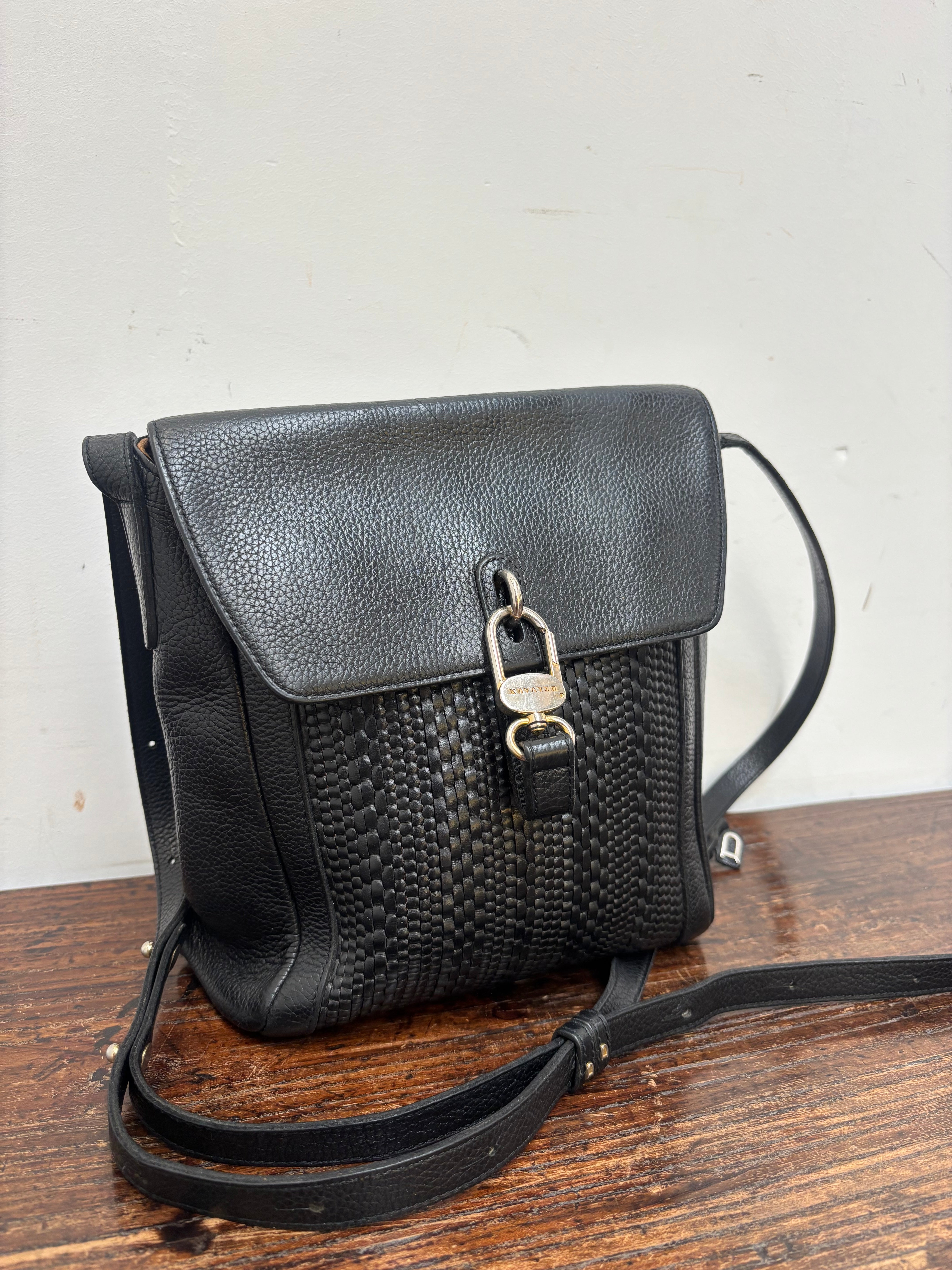 Delvaux « Rubis » Toile de cuire