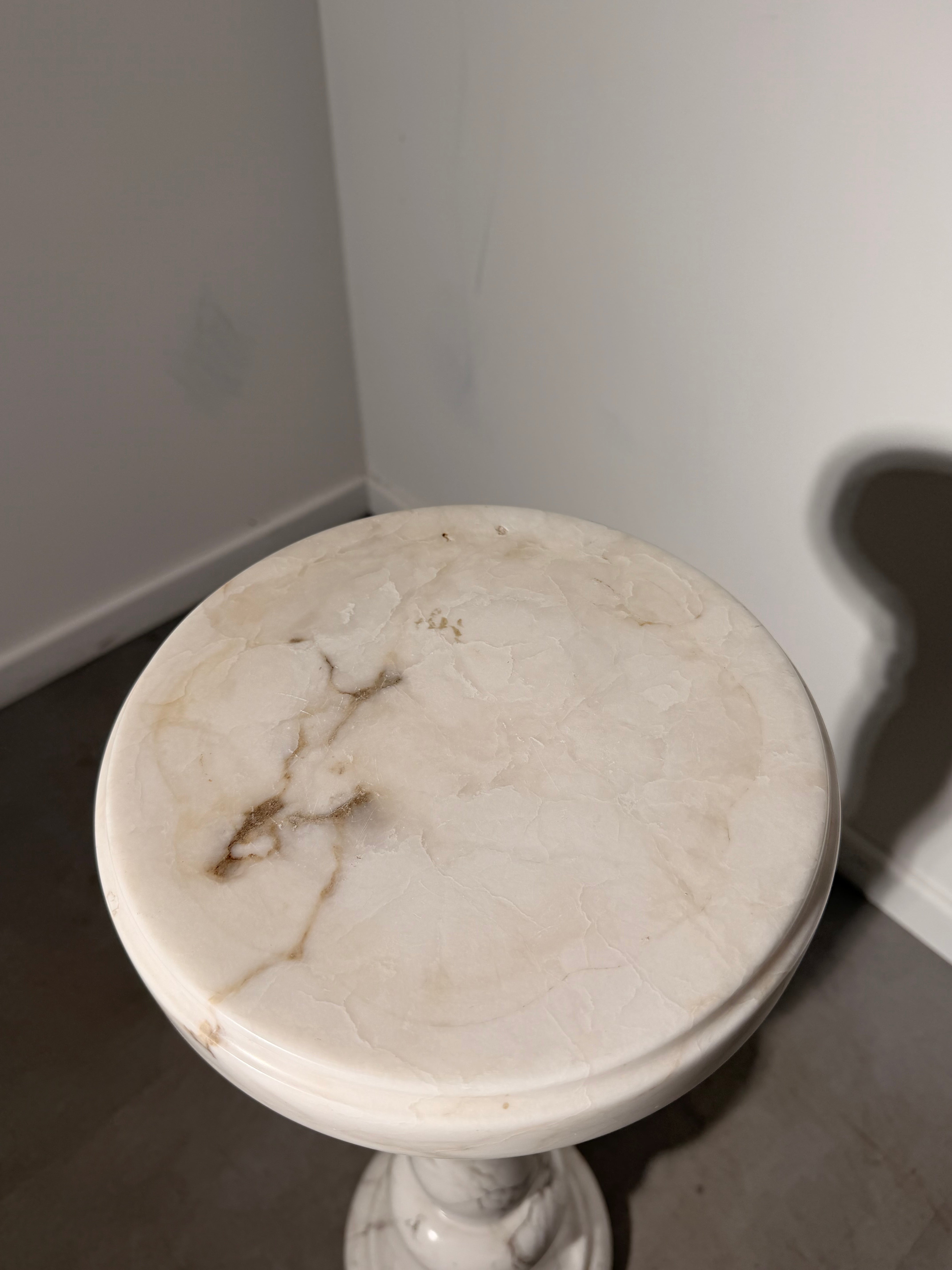 Antique Marble Pedestal Column Stand