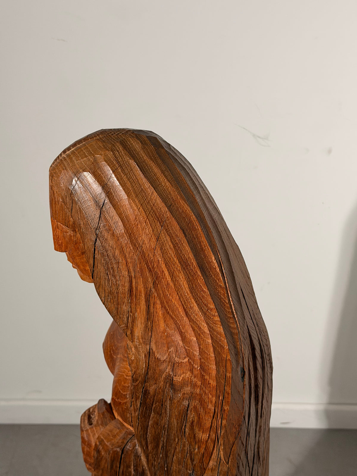 Rutger Rosier – Carved Wooden Female Sculpture XL