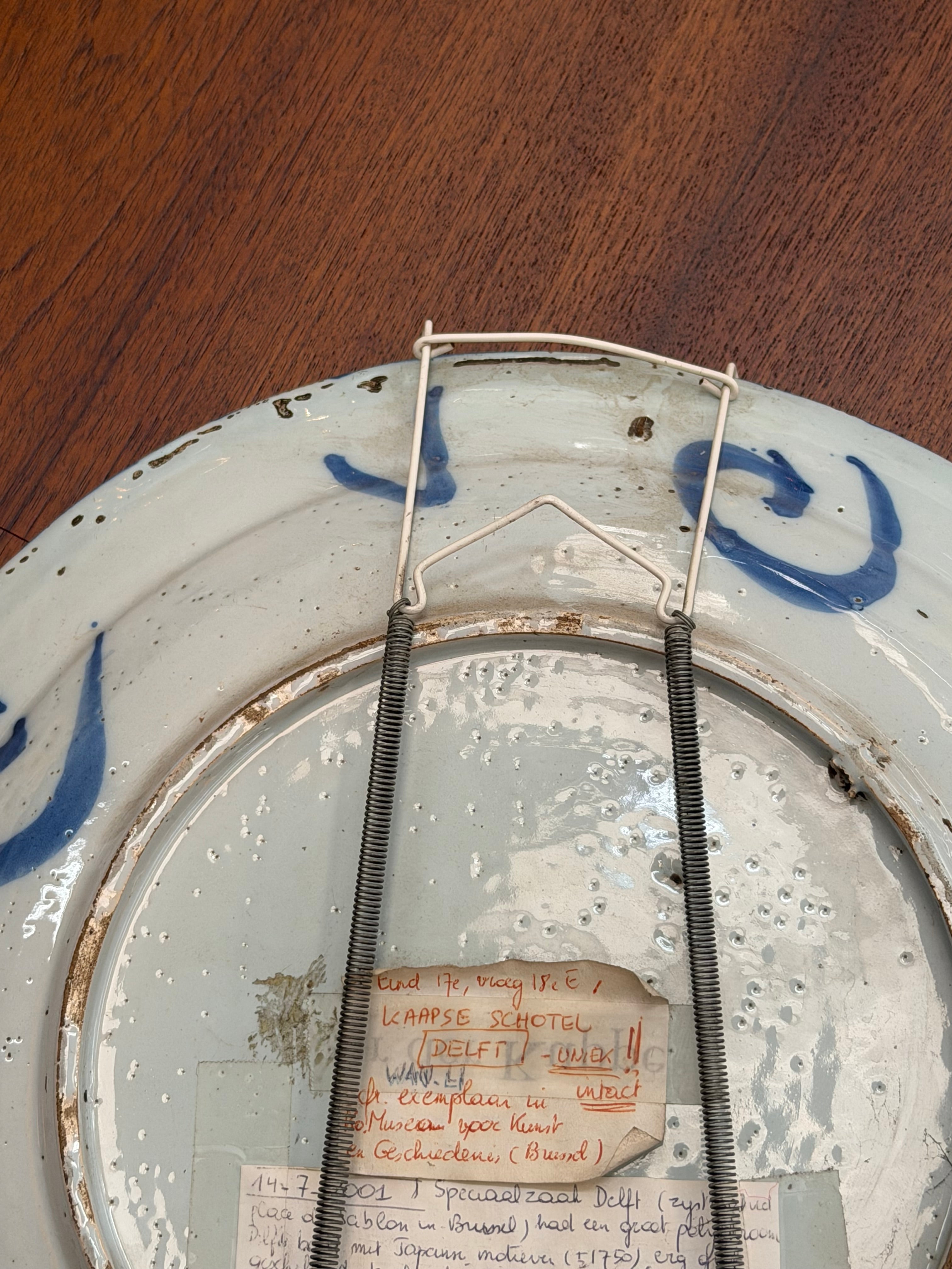 Antique Delft Faience Charger Plate – 17th Century