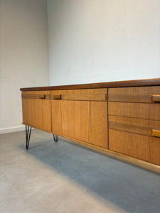 Vintage Hairpin Teak Sideboard