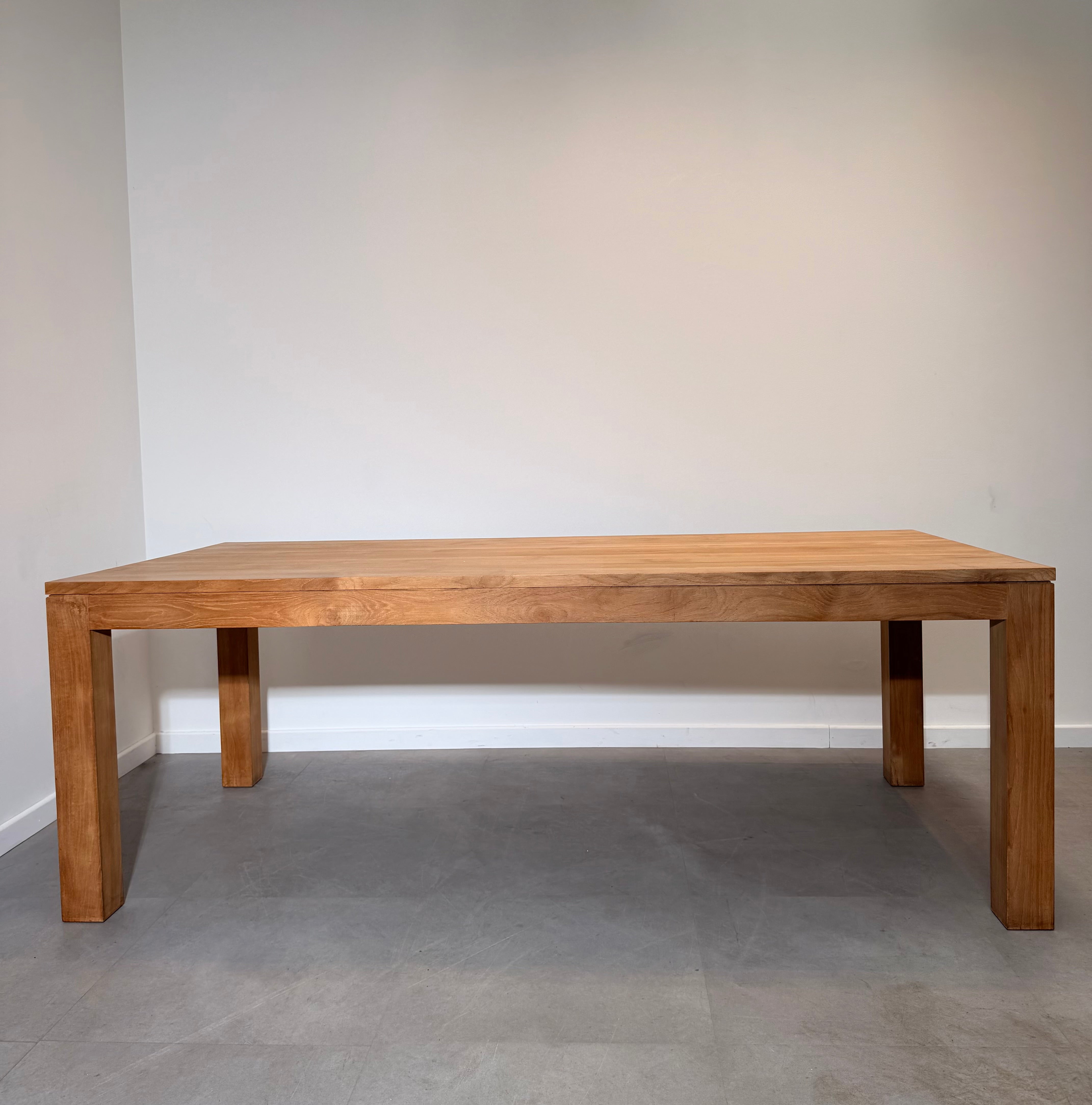 Large Solid Teak Dining Table