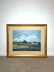 Original landscape painting by War Van Overstraete