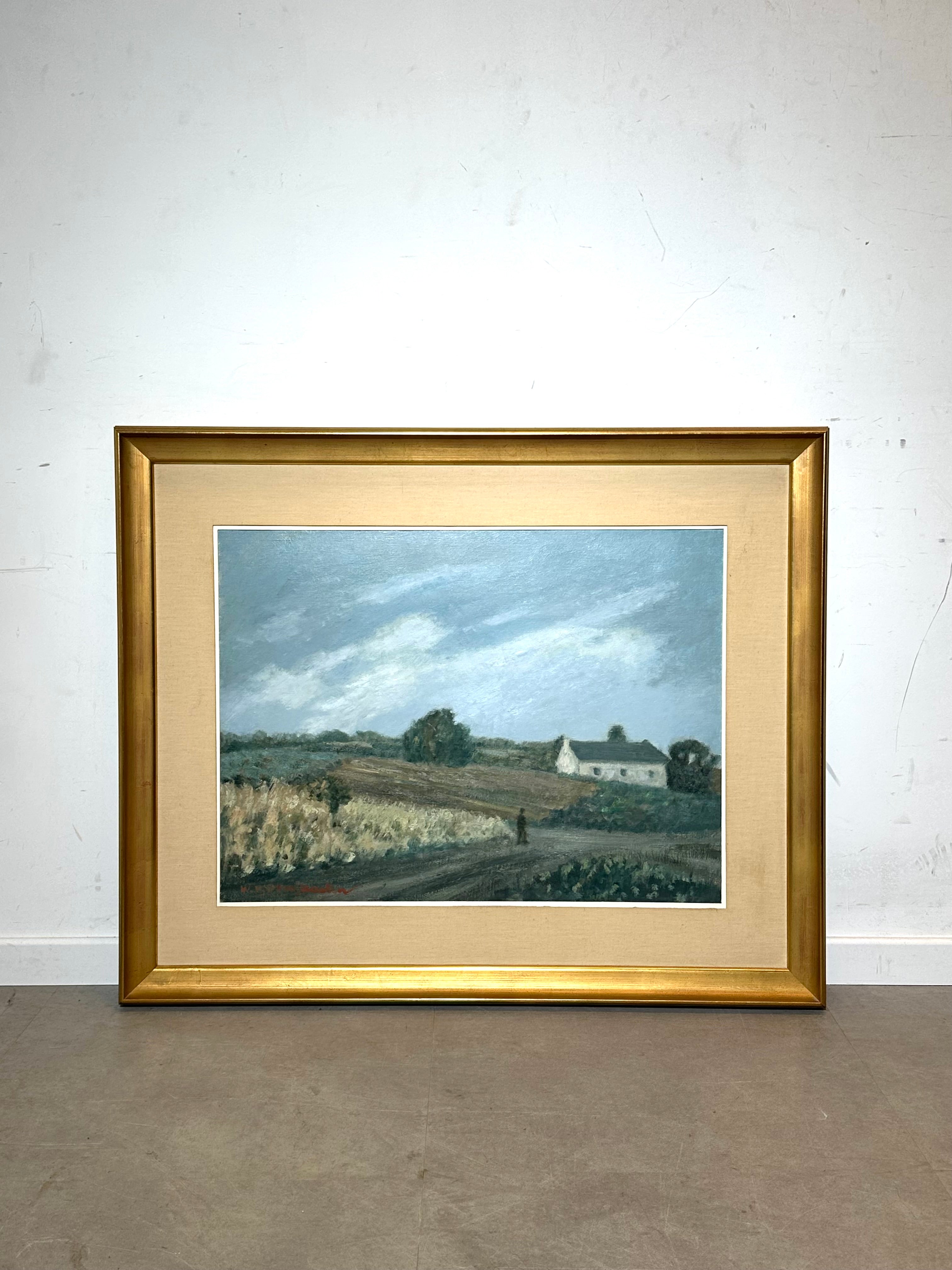 Original landscape painting by War Van Overstraete