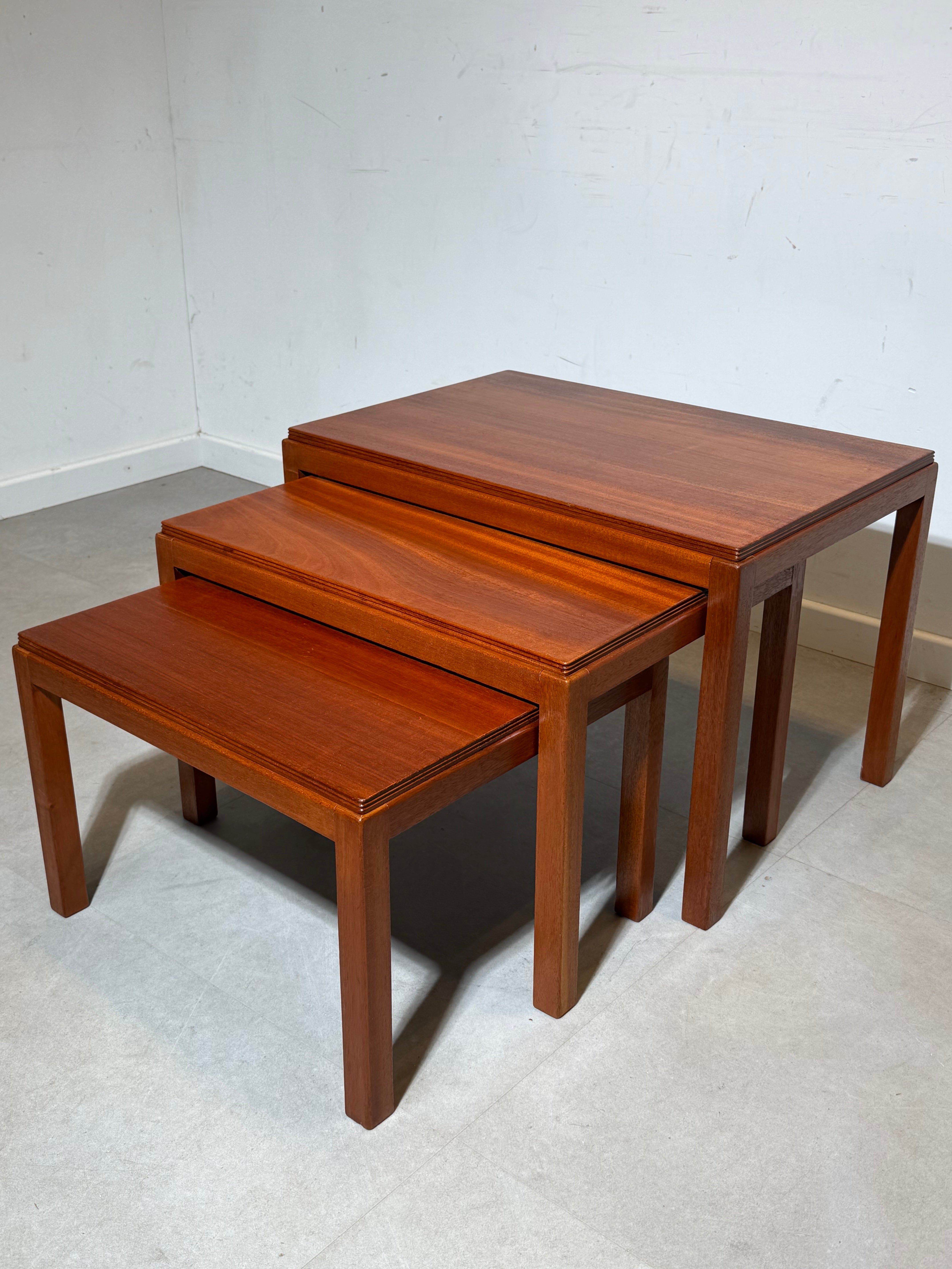 Gordon Russell Teak Nest of Tables – Broadway Works, Mid-Century Modern