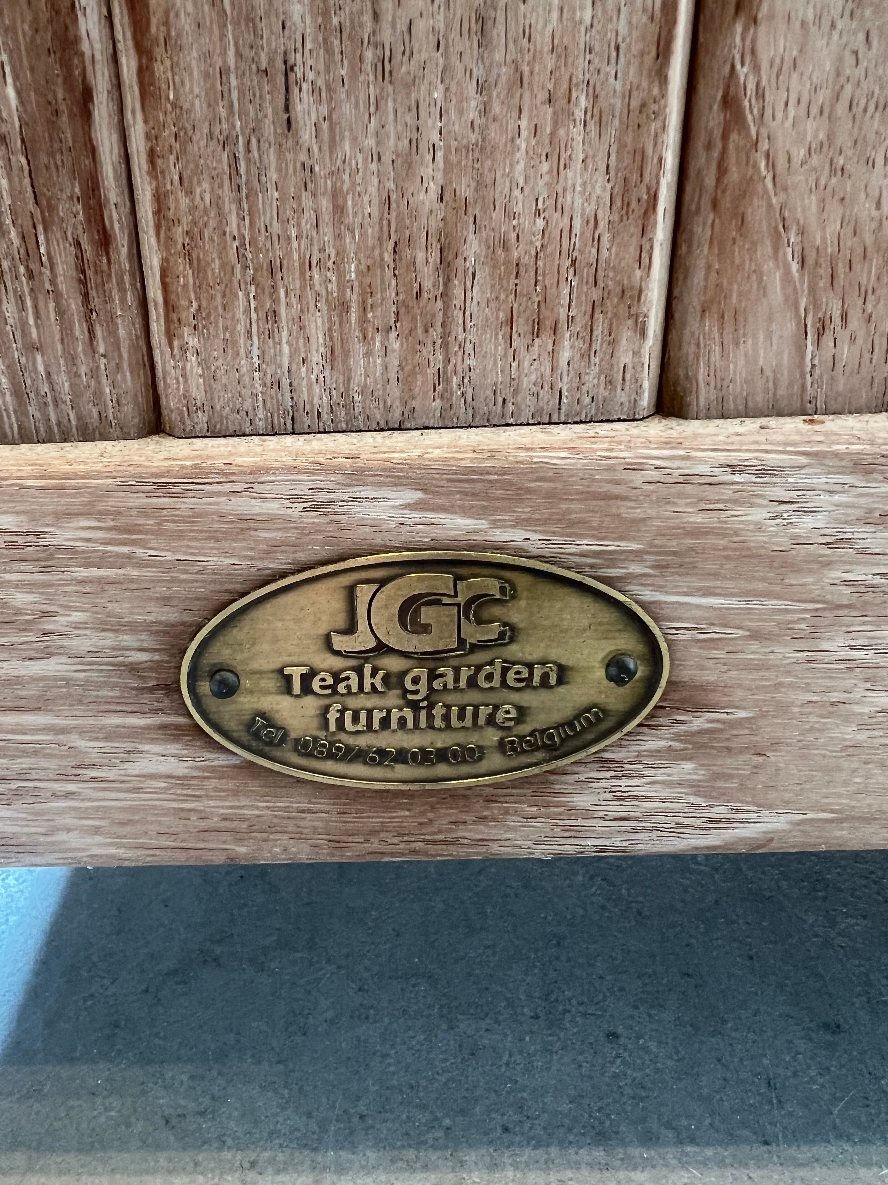 Vintage Teak Garden Cooler Chest by JGC Belgium