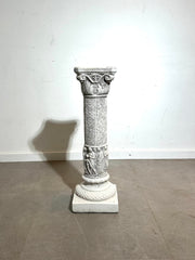 Antique-Style Sculptural Pedestal Column