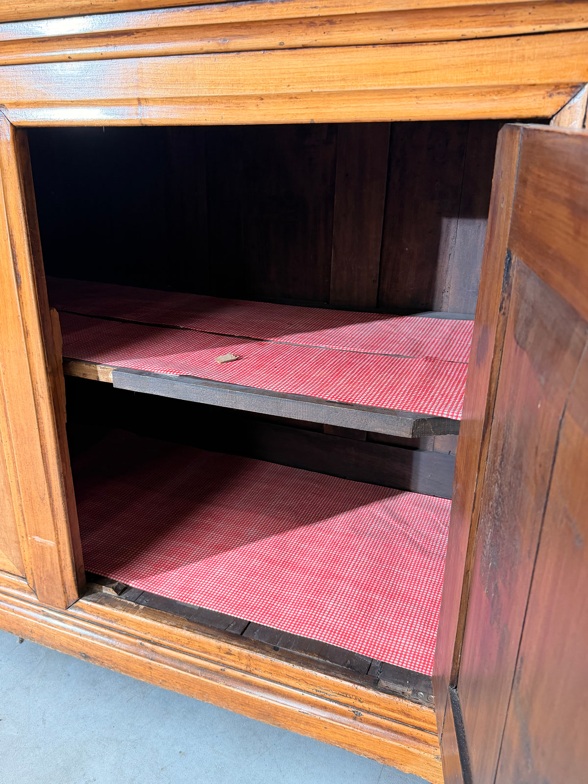 Large Wooden Sideboard with Panelled Doors 350cm