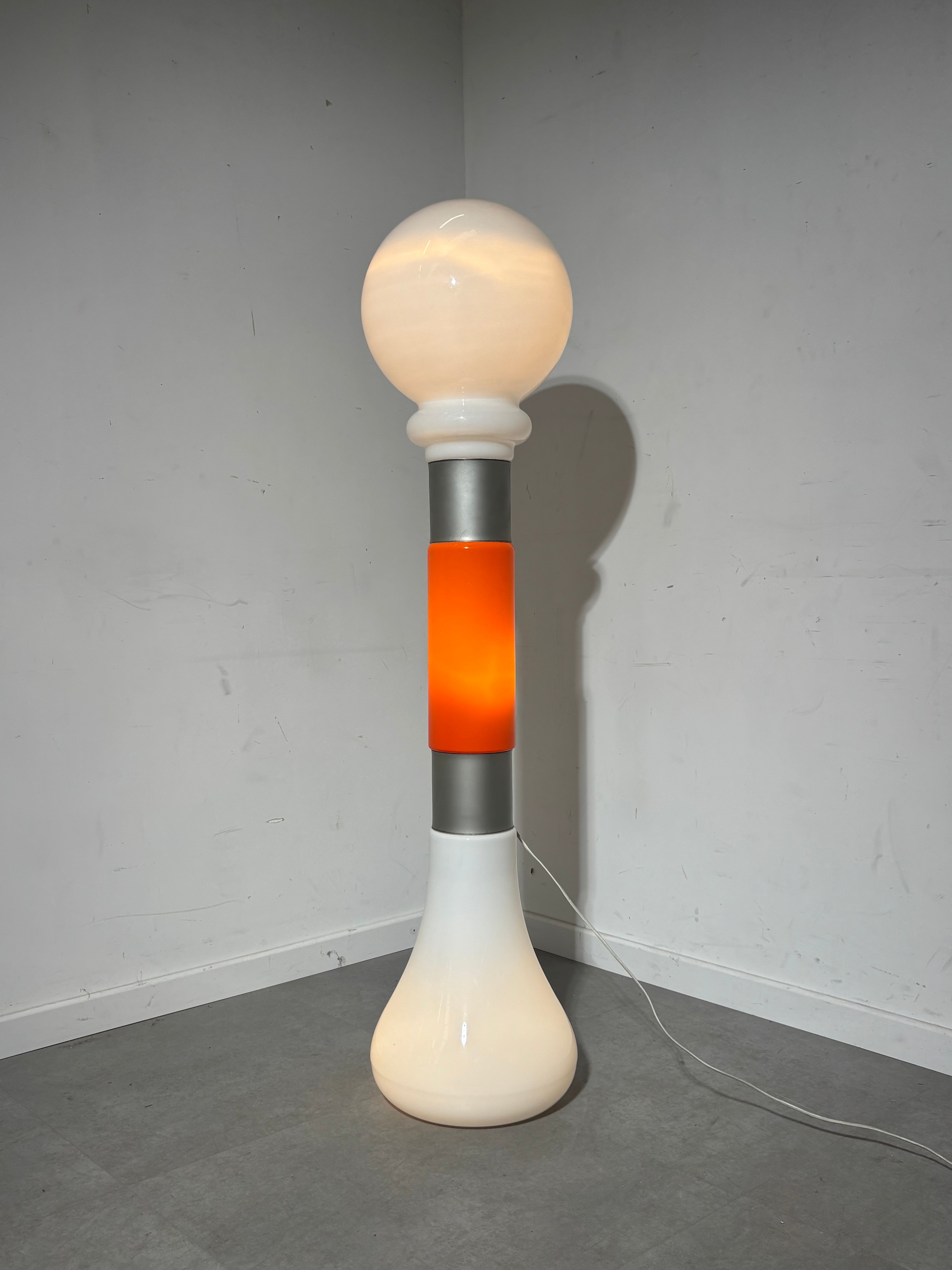 AV Mazzega Murano Glass Floor Lamp – 1970s