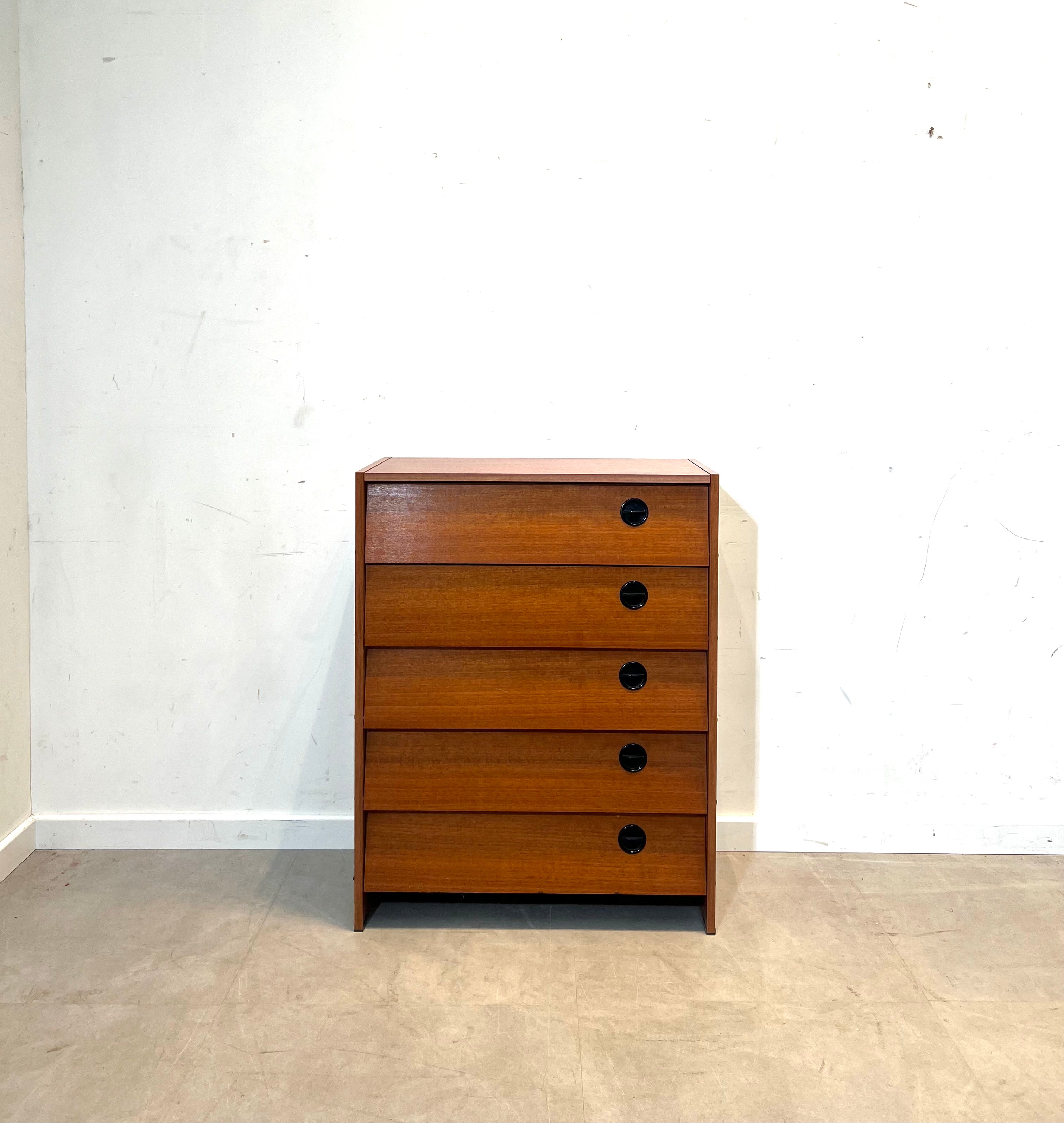 Vintage Mid-Century Teak Shoe Cabinet – Compact Storage Unit