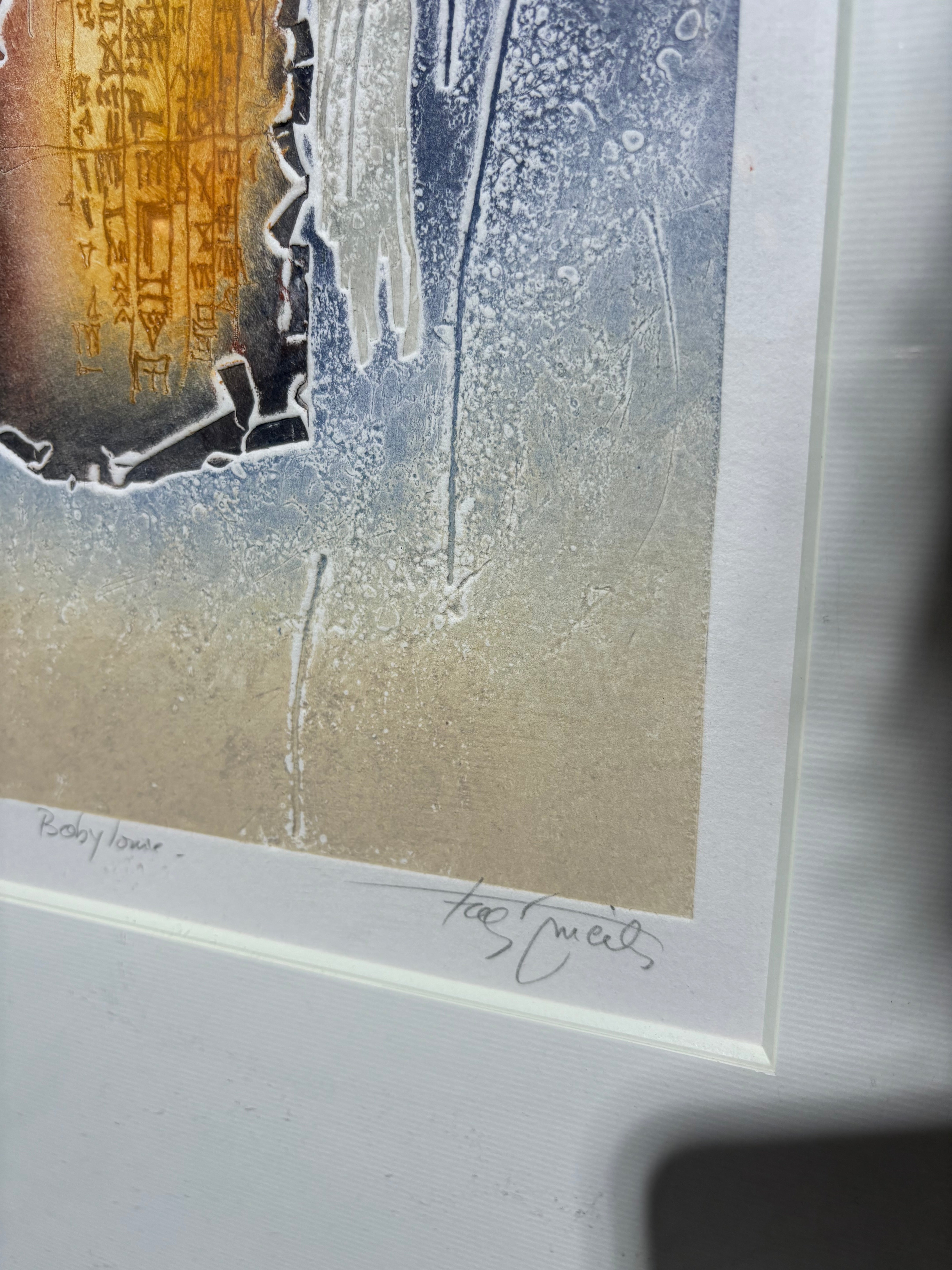 Gravure de Francis Méan « Babylonie »