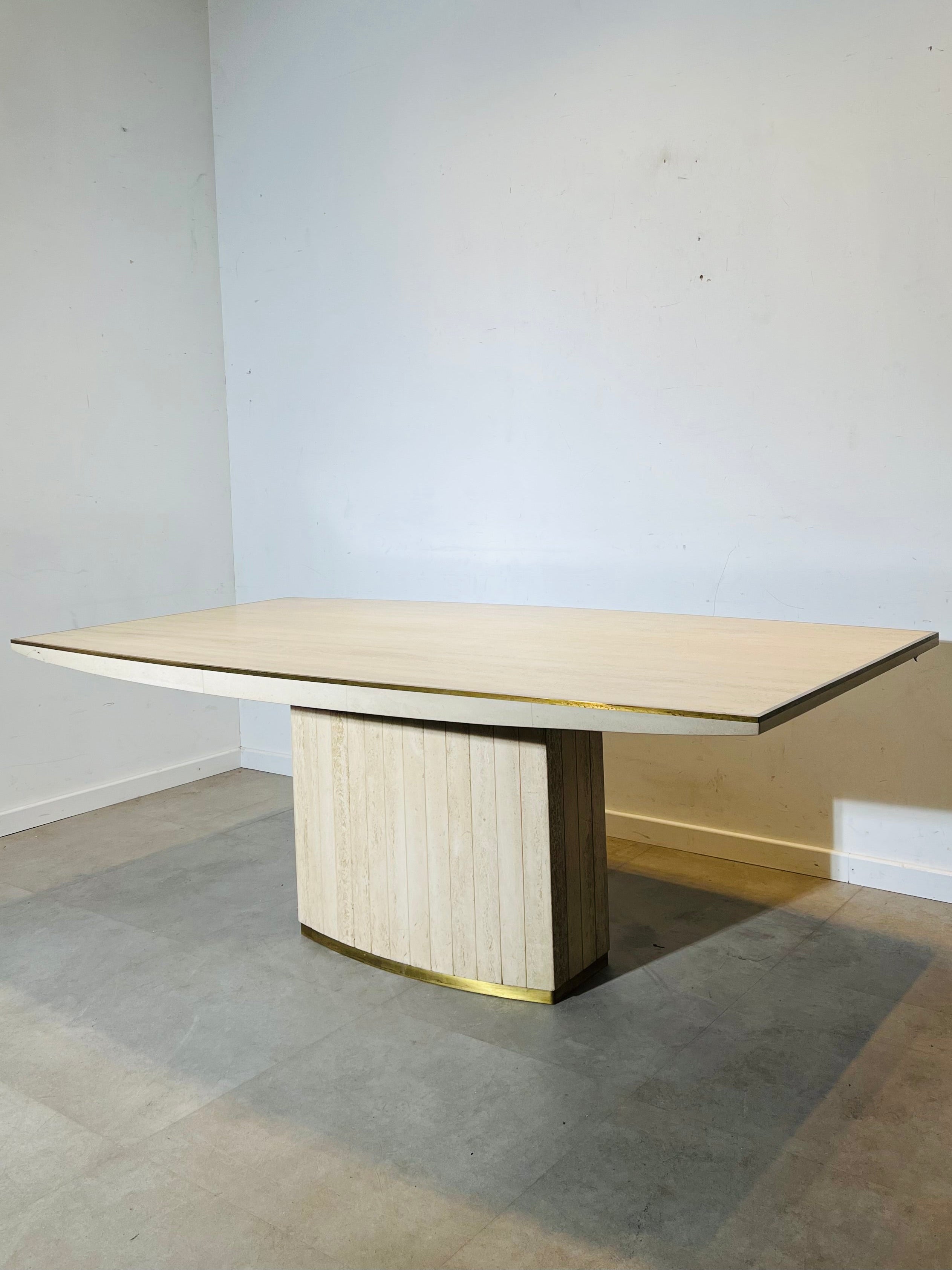 Travertine Table by Willy Rizzo