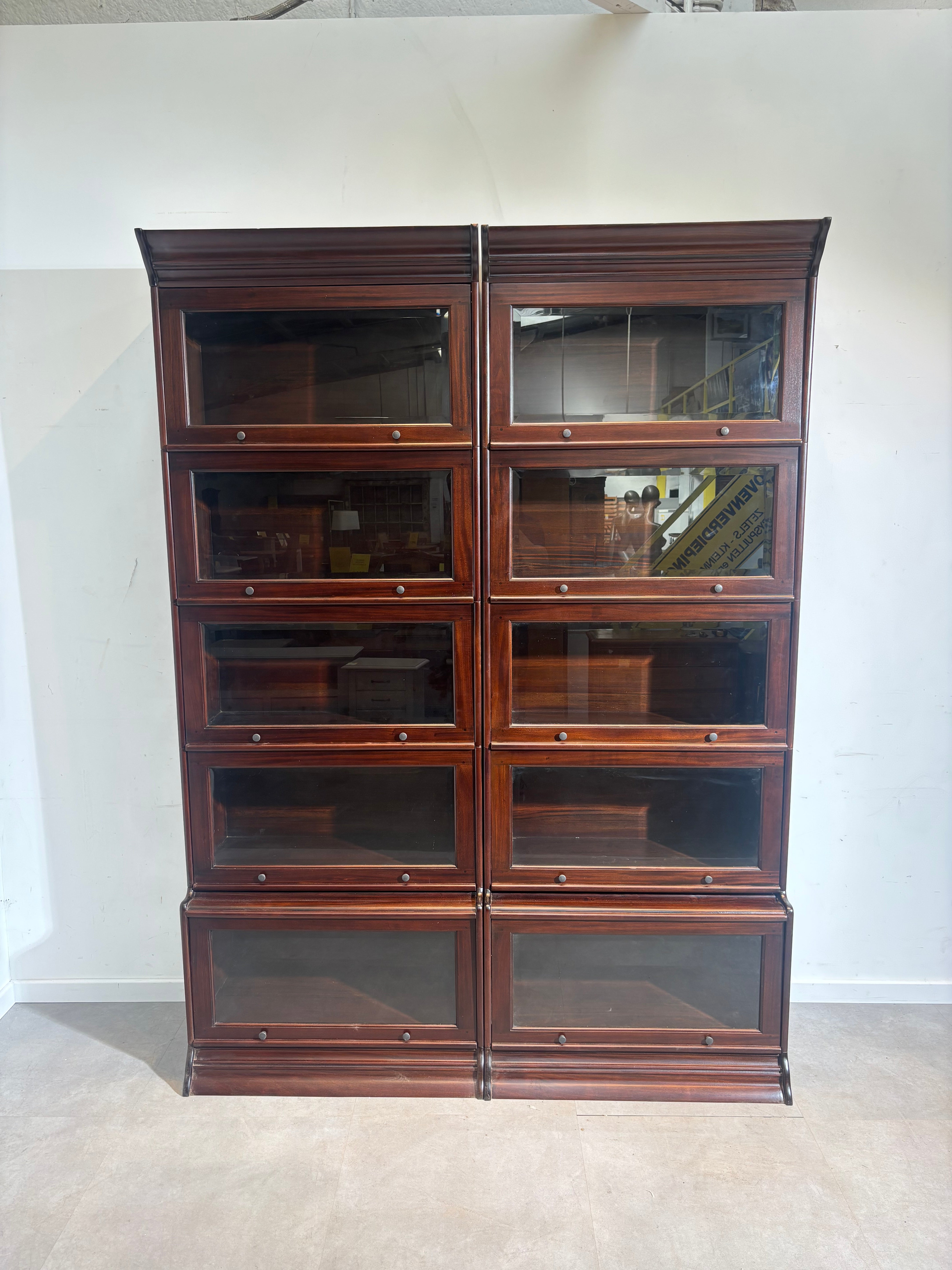 Modular Globe Wernicke Style Cabinet in Mahogany