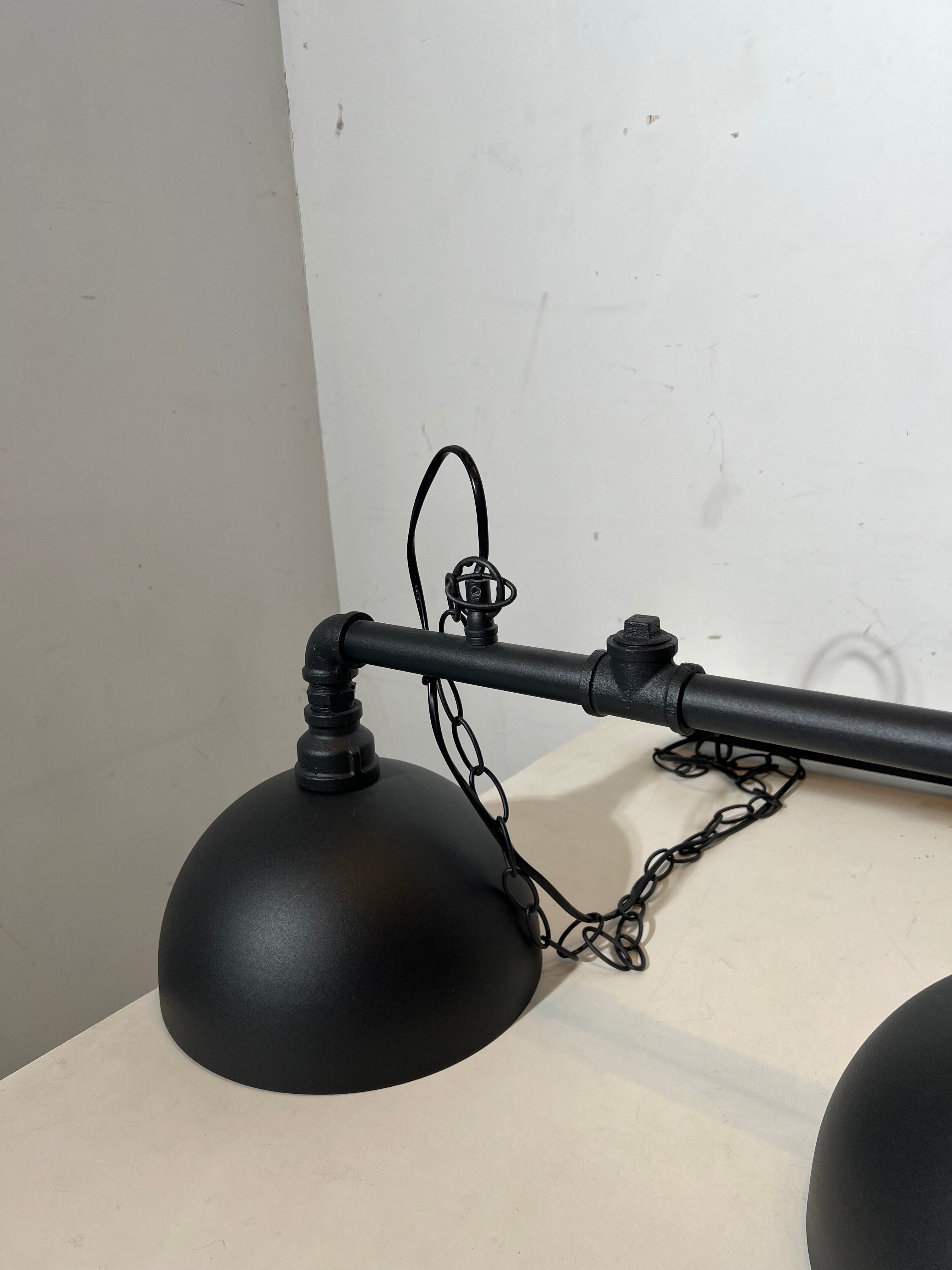 Industrial 3-Light Pipe Pendant Lamp