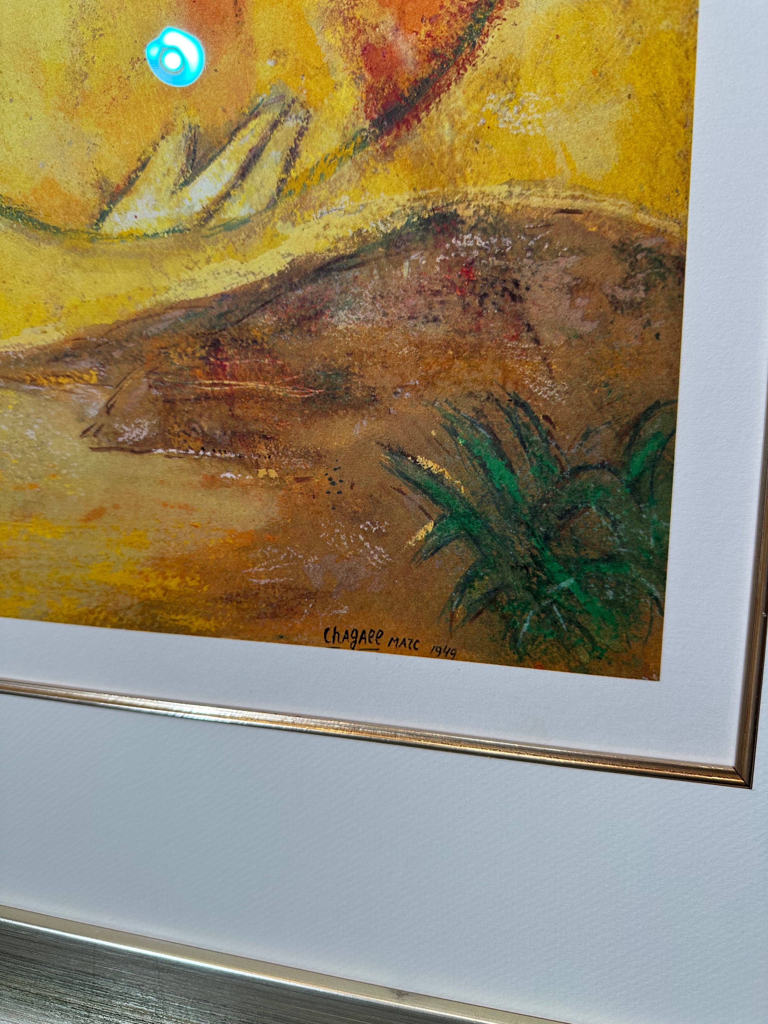 Marc Chagall "Mother and Child with Bouquet" Framed Print