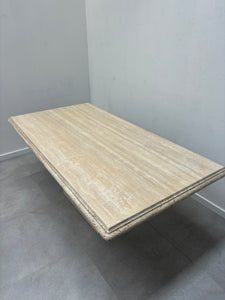 Italian travertine dining table