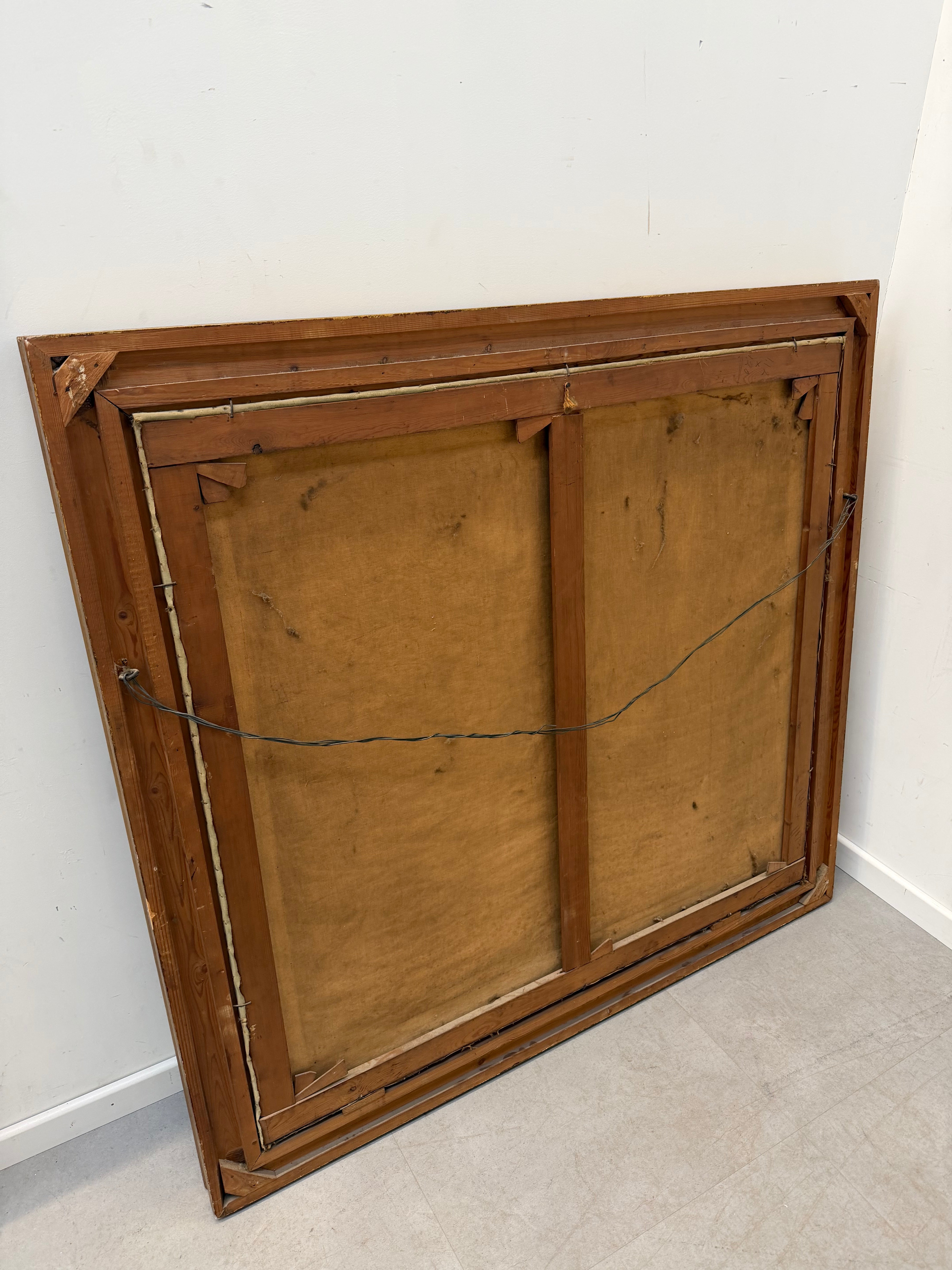 Antiek olieverfschilderij op doek van Leopold Müller