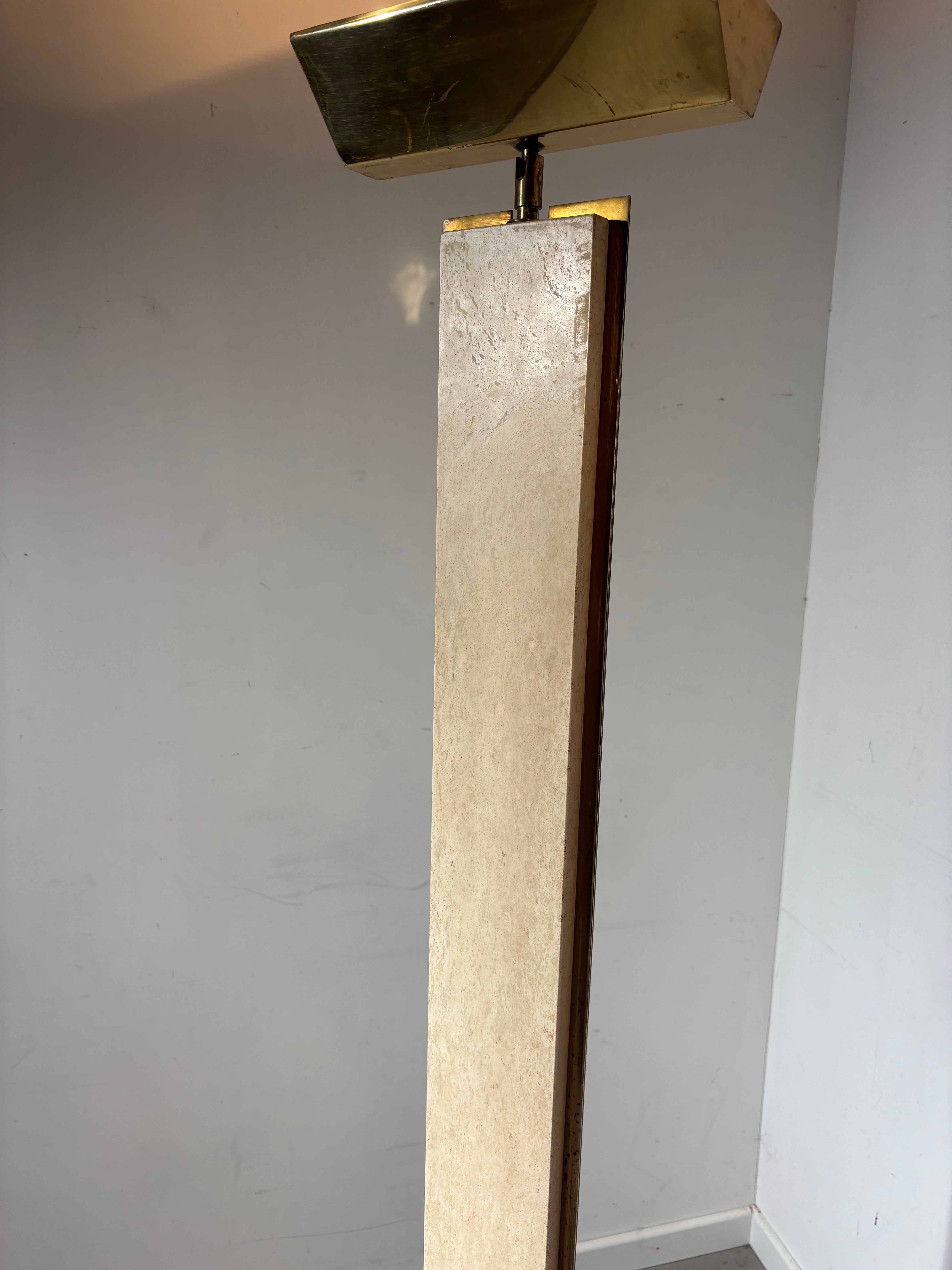 Lampadaire en travertin Camille Breesch
