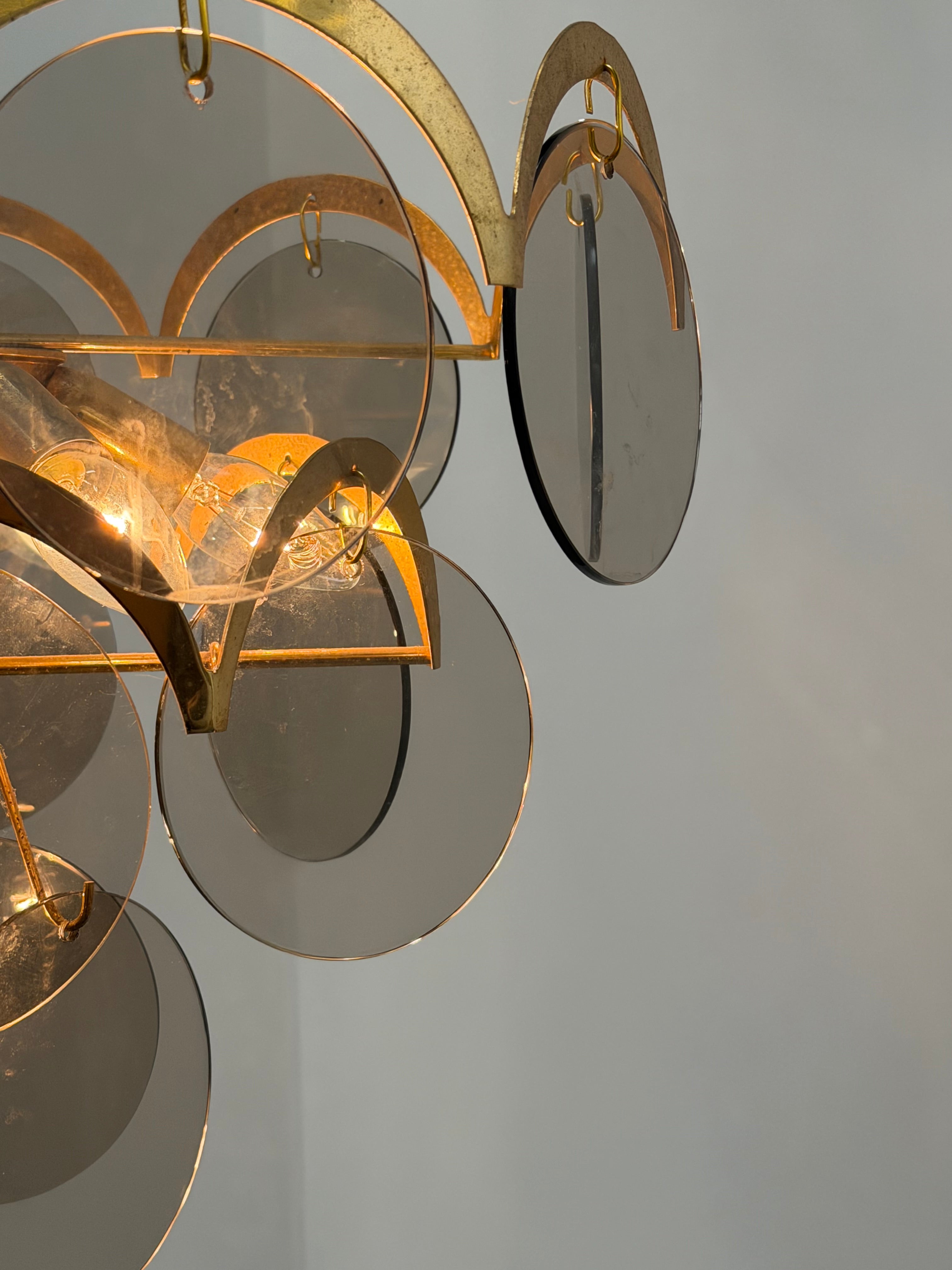 Vintage Gino Vistosi for Murano Chandelier