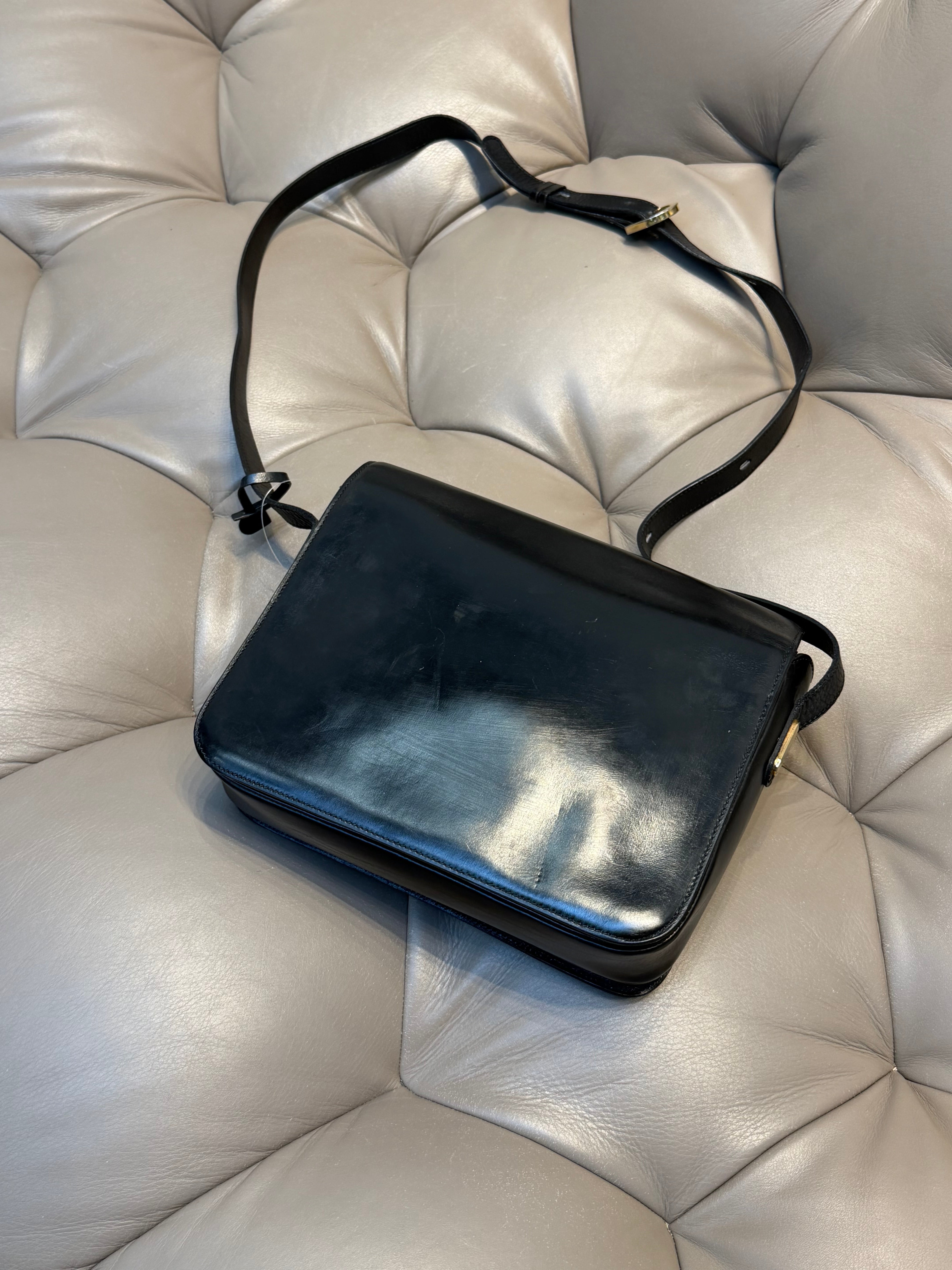 Vintage Delvaux Bourgogne Bag Black